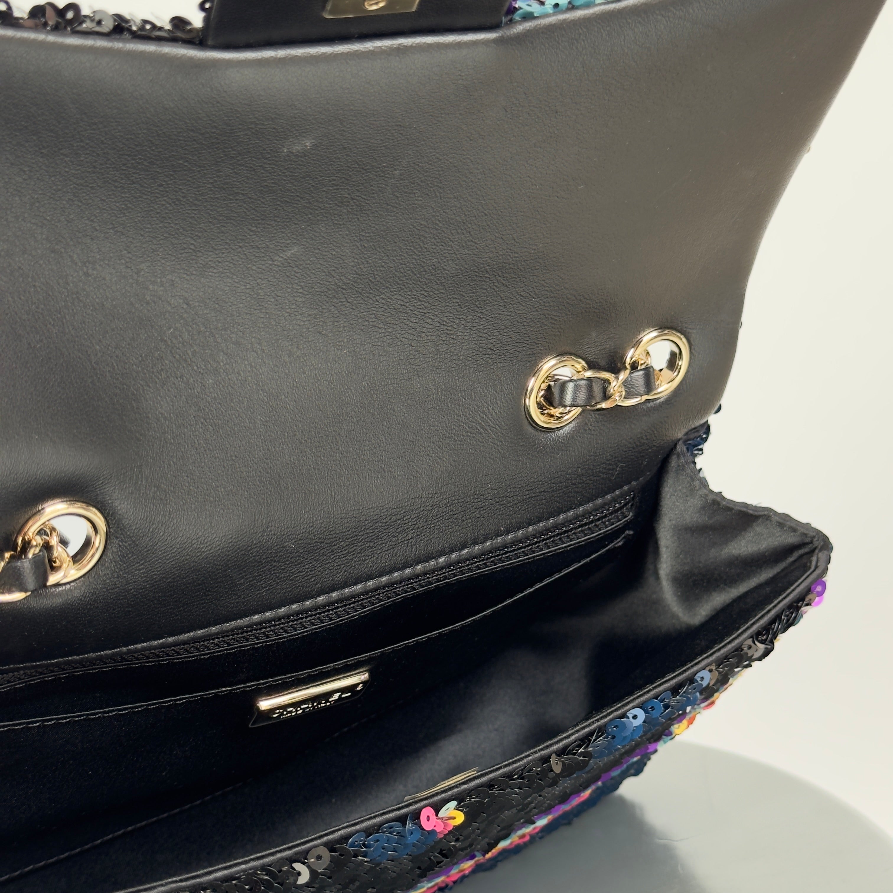 Chanel Rainbow Sequin 2021 Flap Bag -  Replica Handbags 