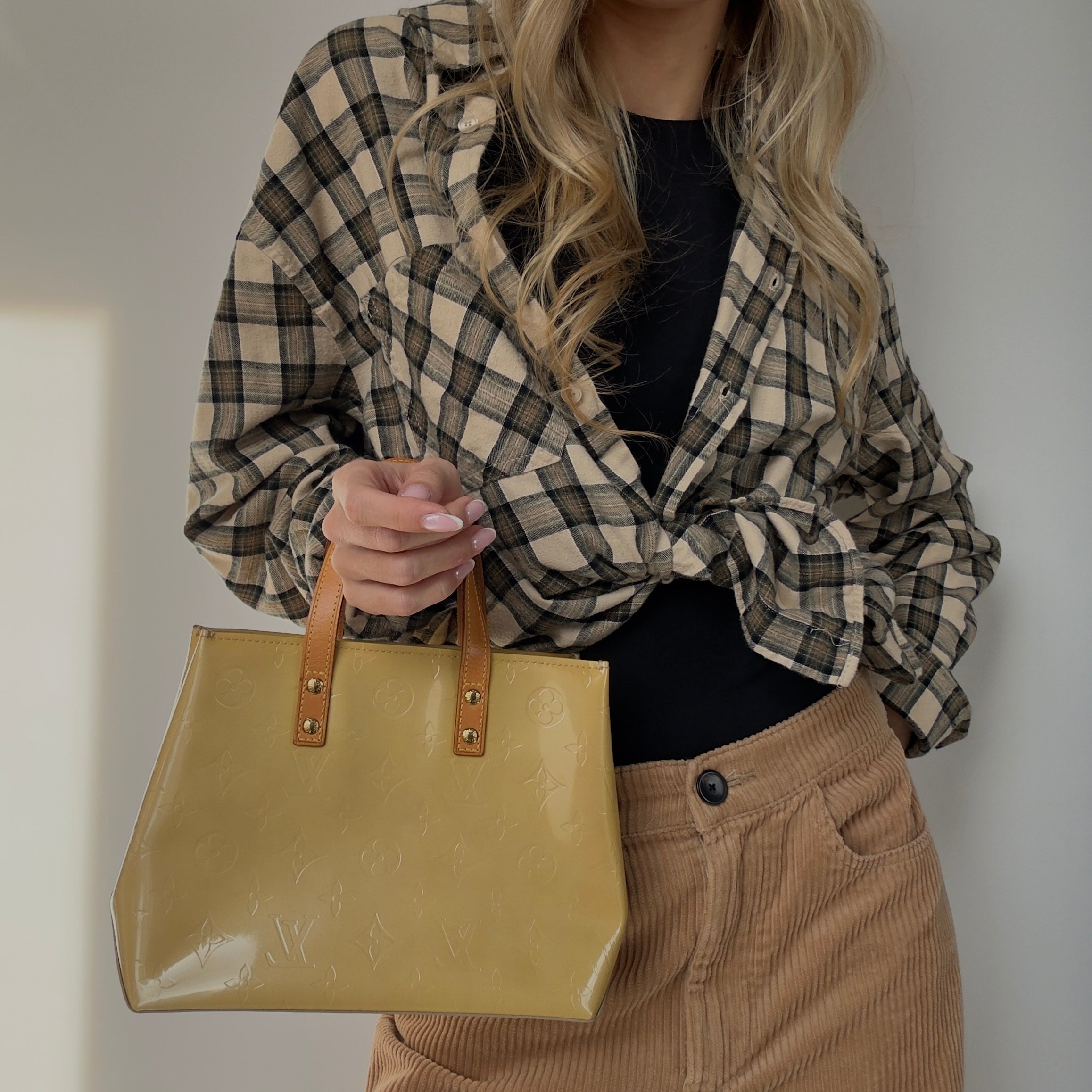 Louis Vuitton Vernis Reade PM Yellow -  Replica Handbags 