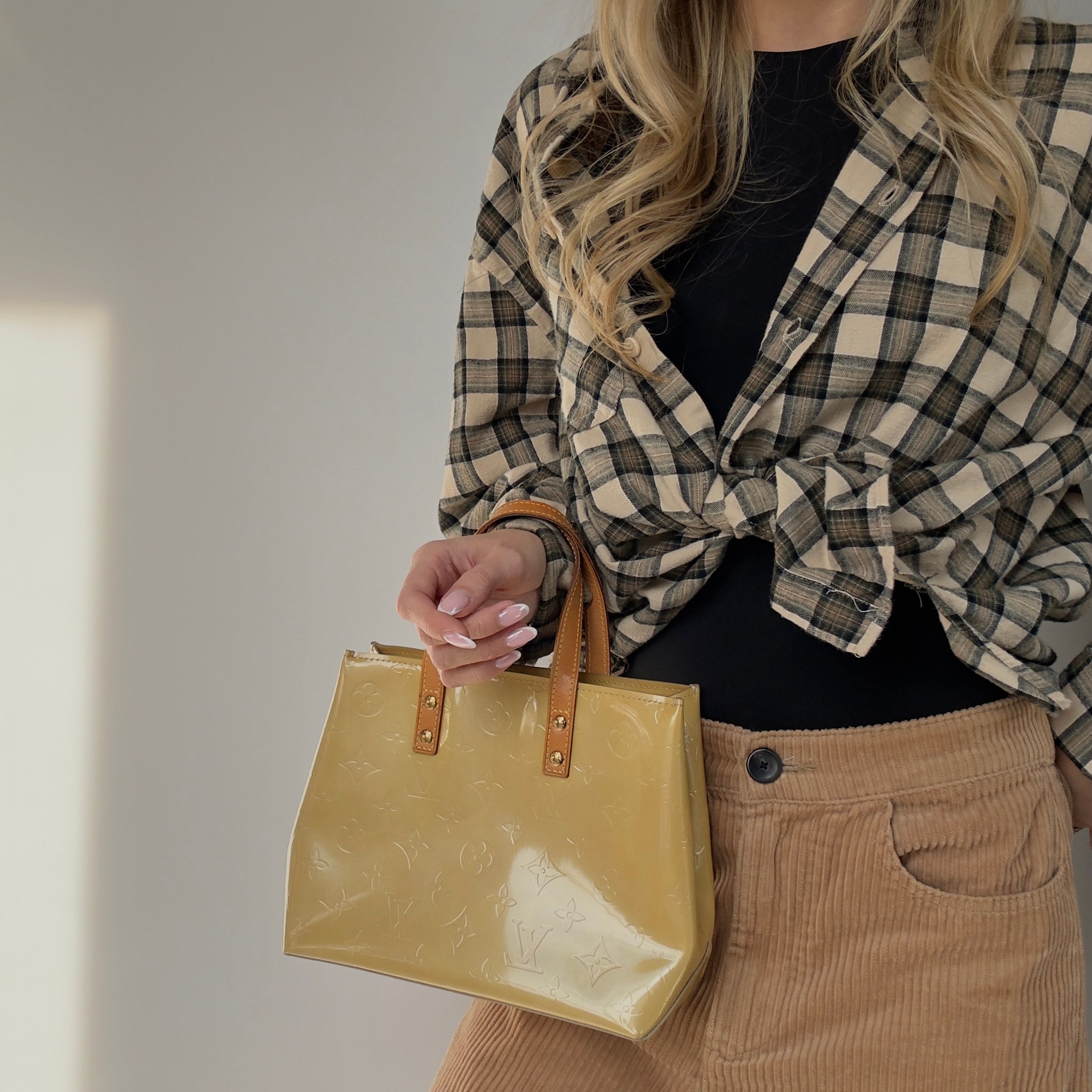 Louis Vuitton Vernis Reade PM Yellow -  Replica Handbags 