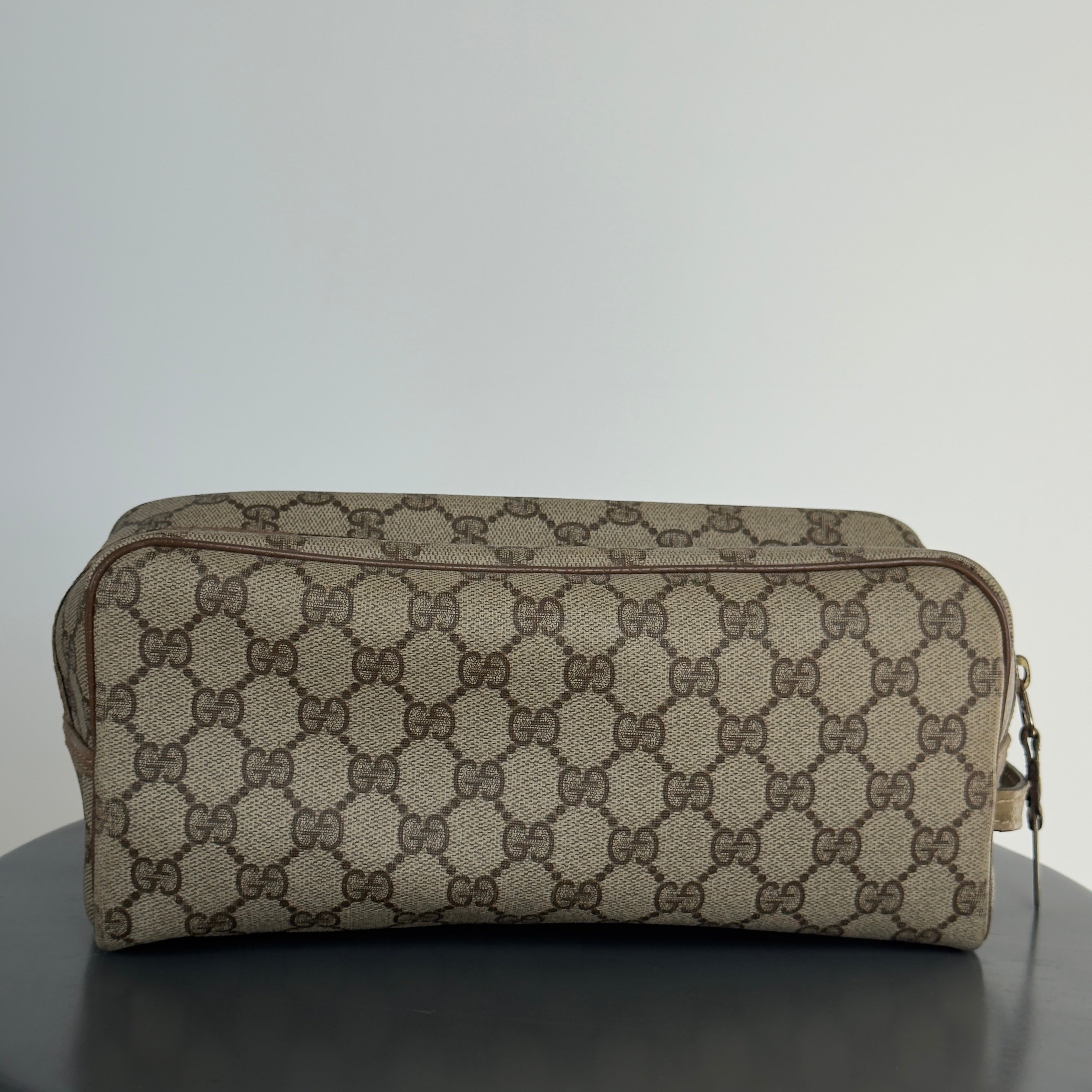 Vintage Gucci GG Supreme Canvas Cosmetic Case - Replica Handbags