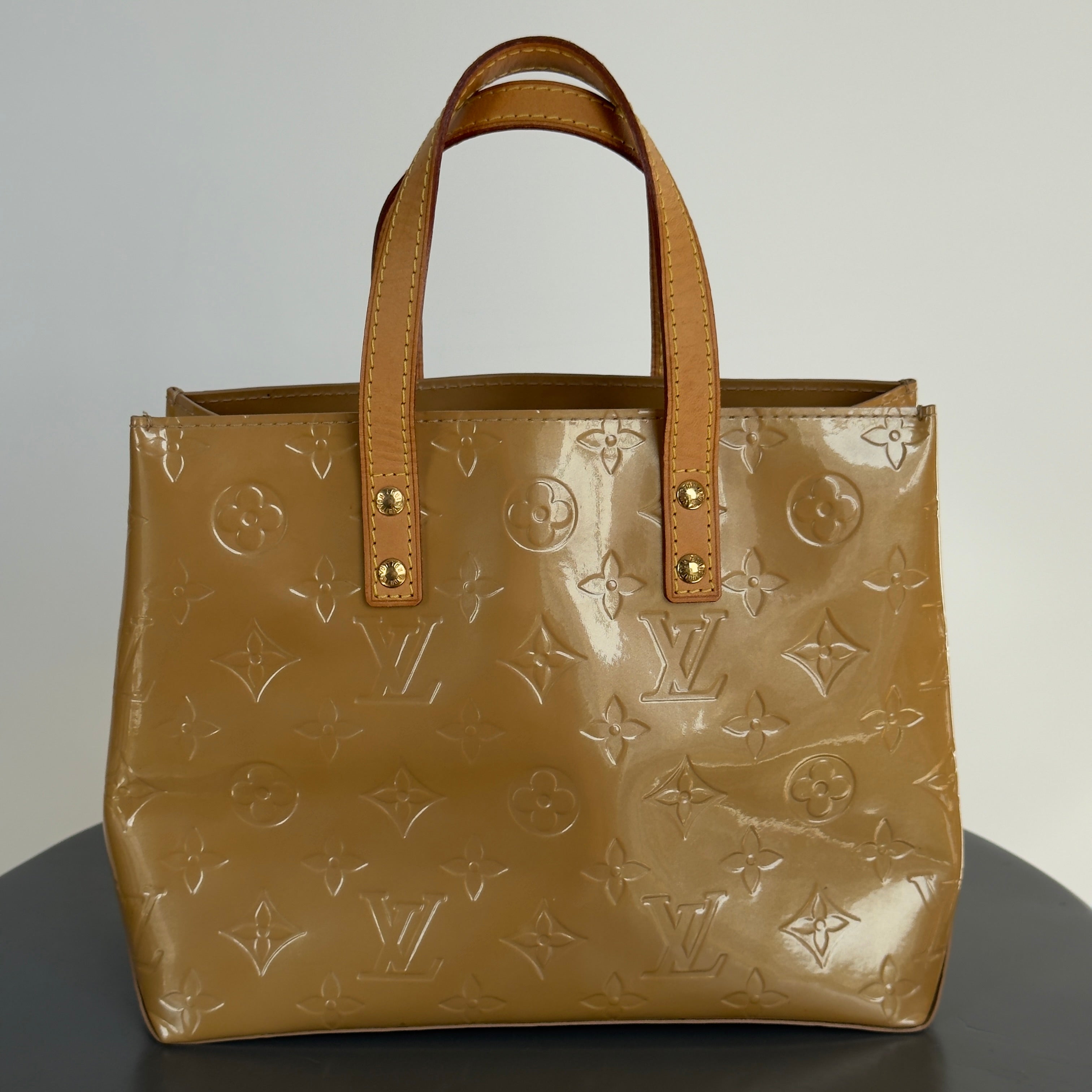 Louis Vuitton Vernis Reade PM Tan -  Replica Handbags 