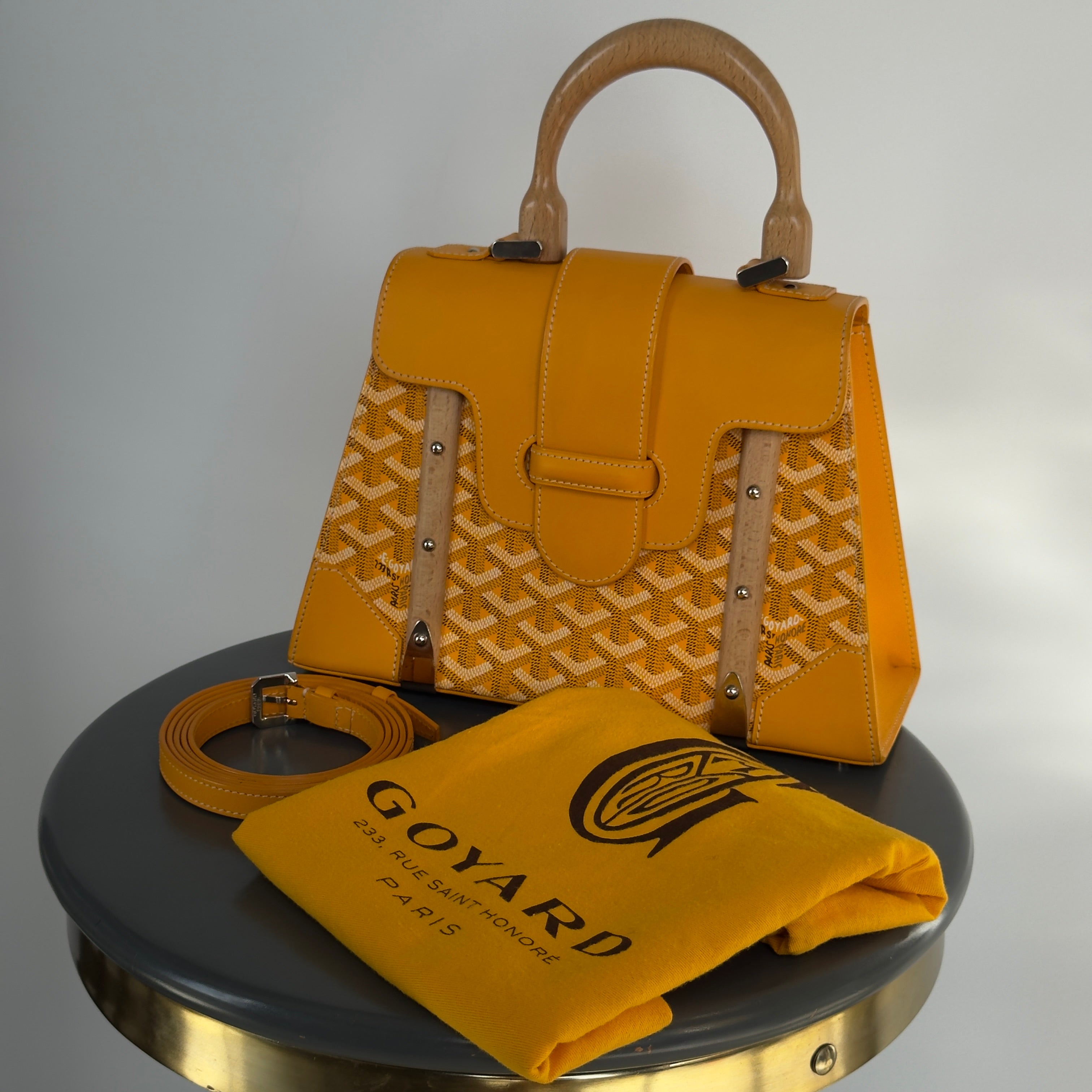 Goyard Goyardine Saigon PM Yellow - Replica Handbags