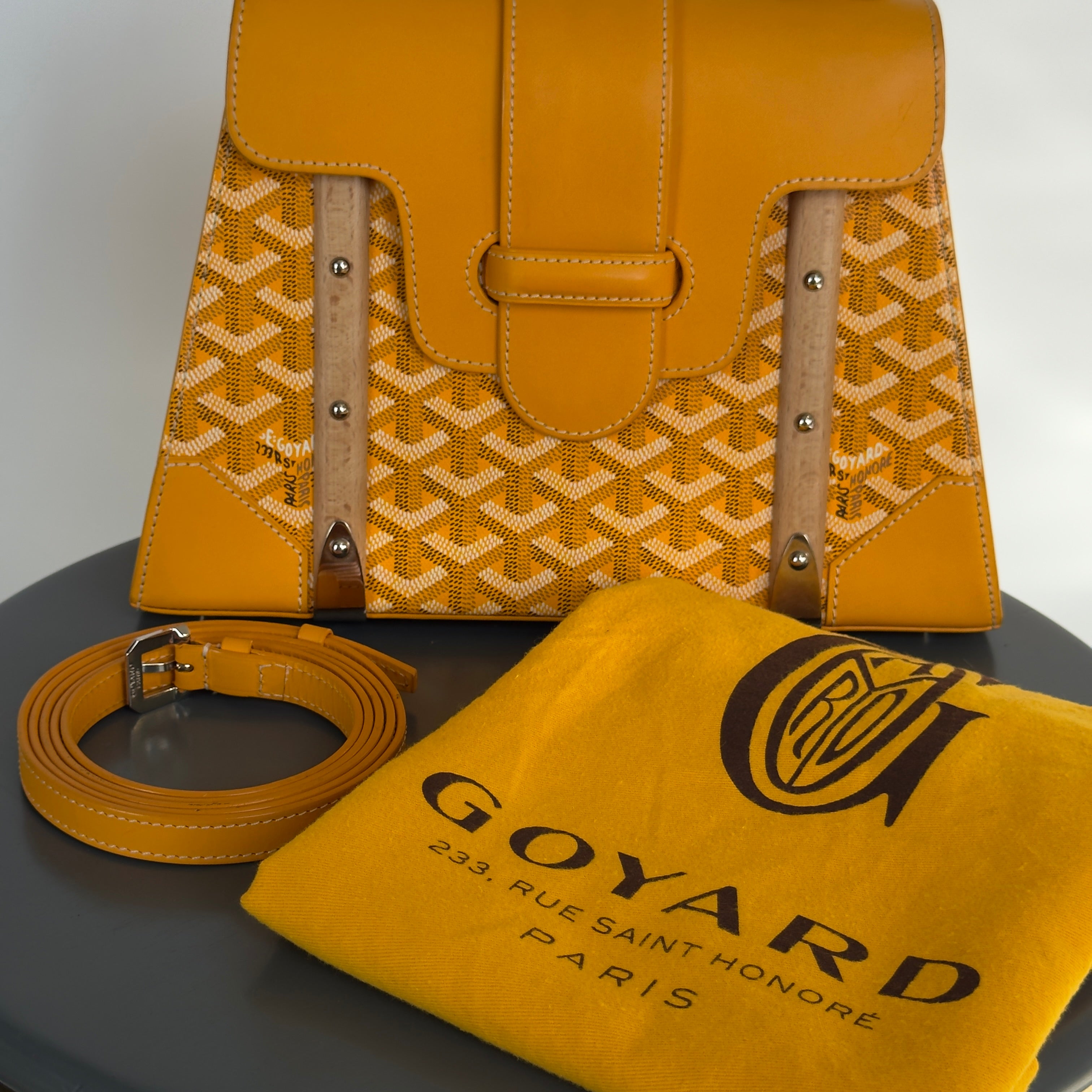 Goyard Goyardine Saigon PM Yellow -  Replica Handbags 