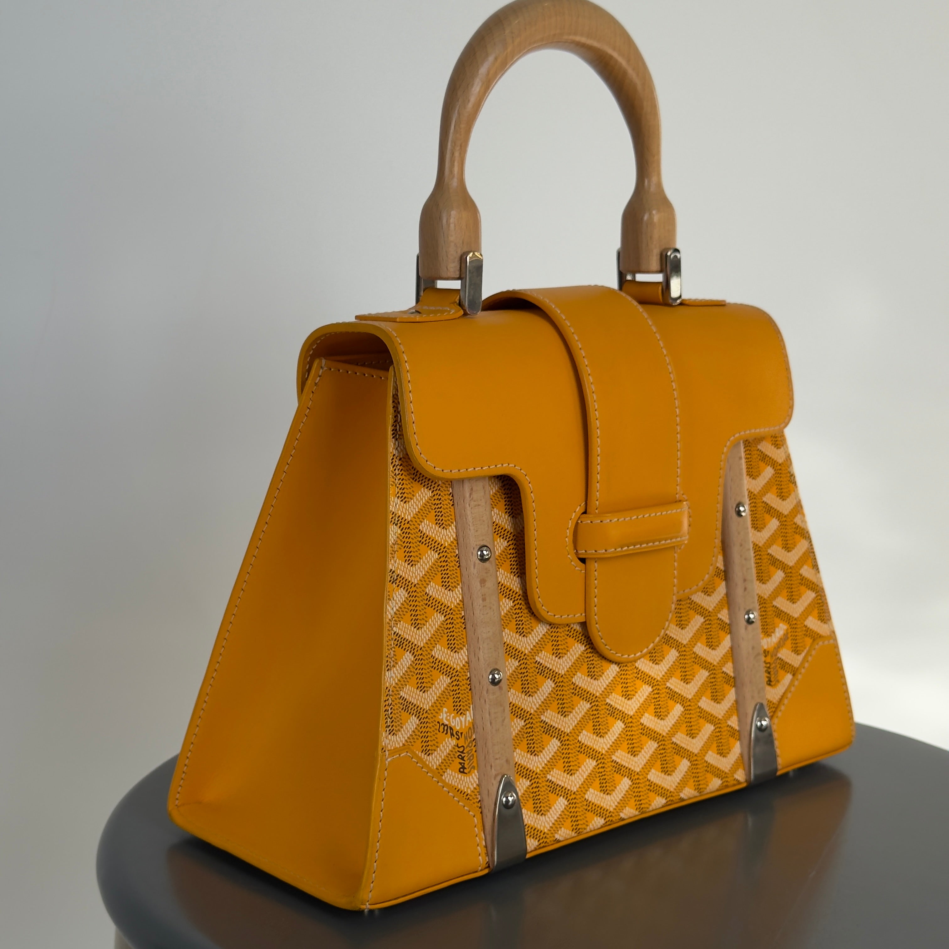 Goyard Goyardine Saigon PM Yellow -  Replica Handbags 