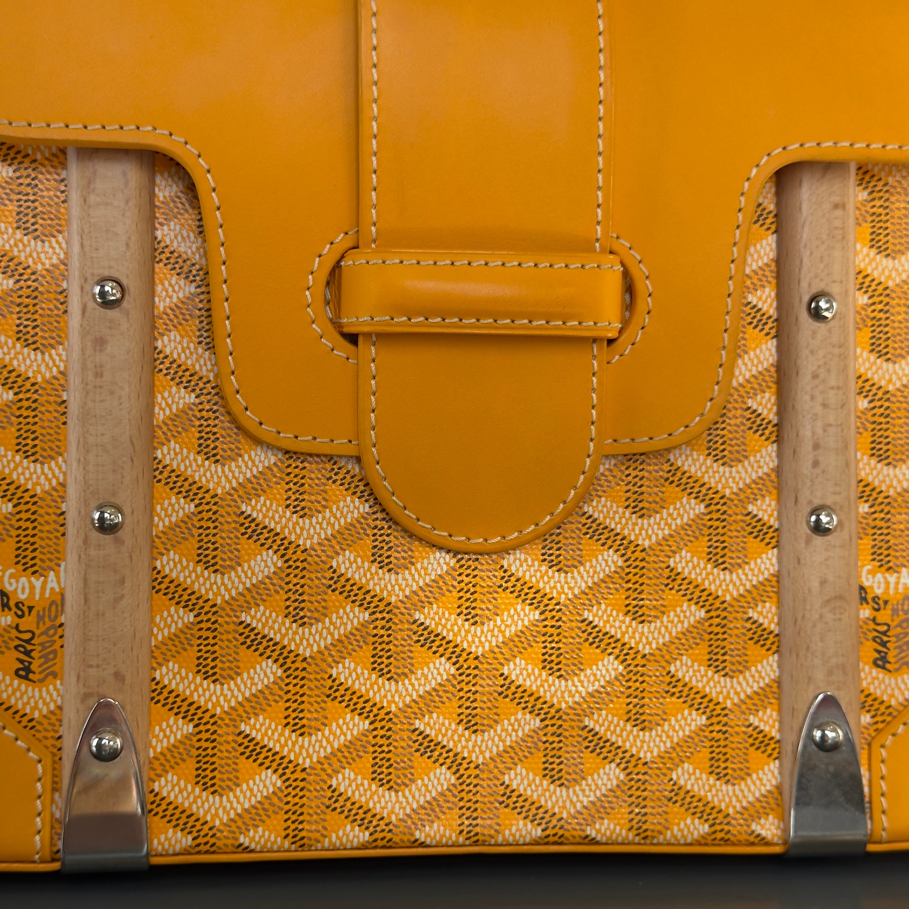 Goyard Goyardine Saigon PM Yellow -  Replica Handbags 