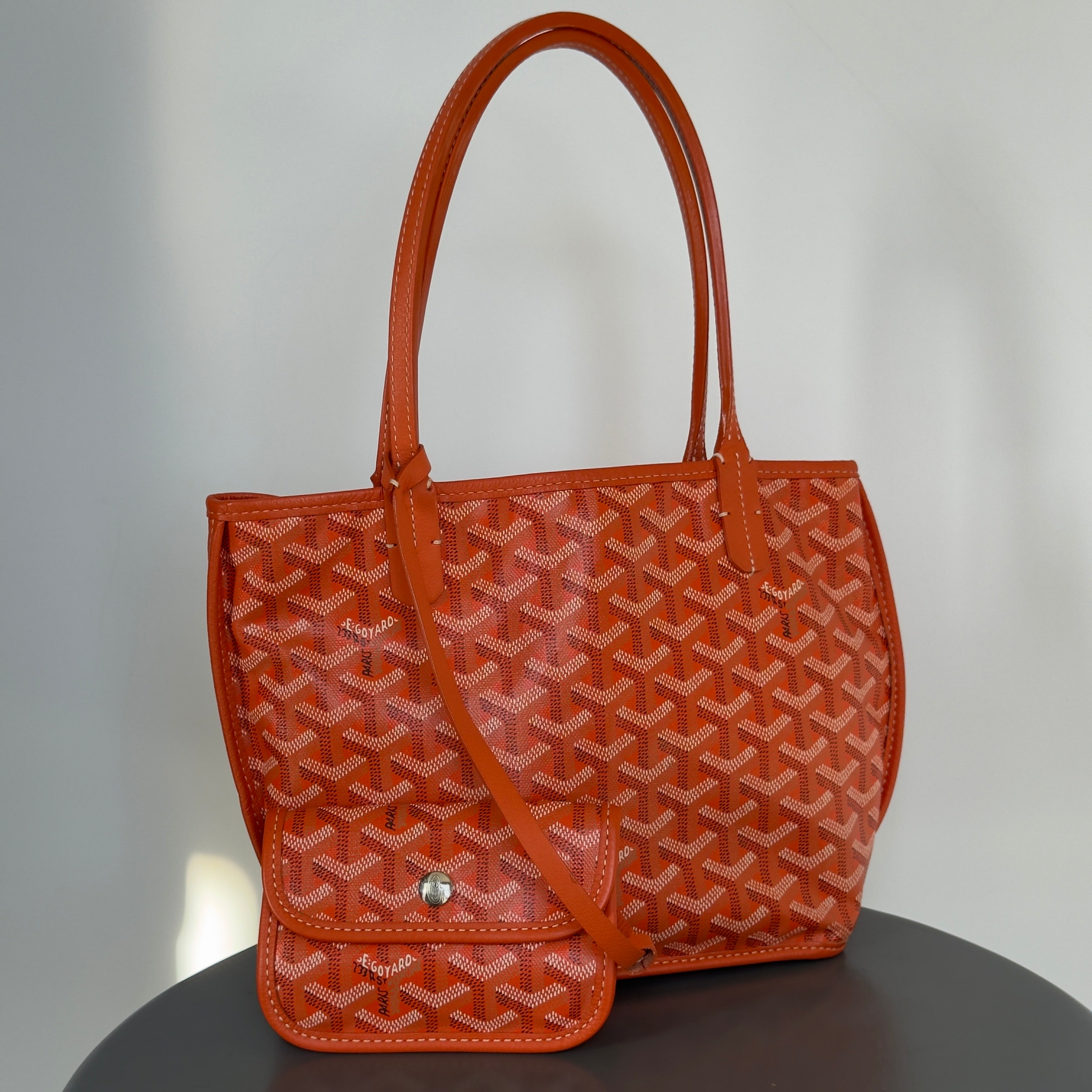 Goyard Mini Anjou Orange Tote