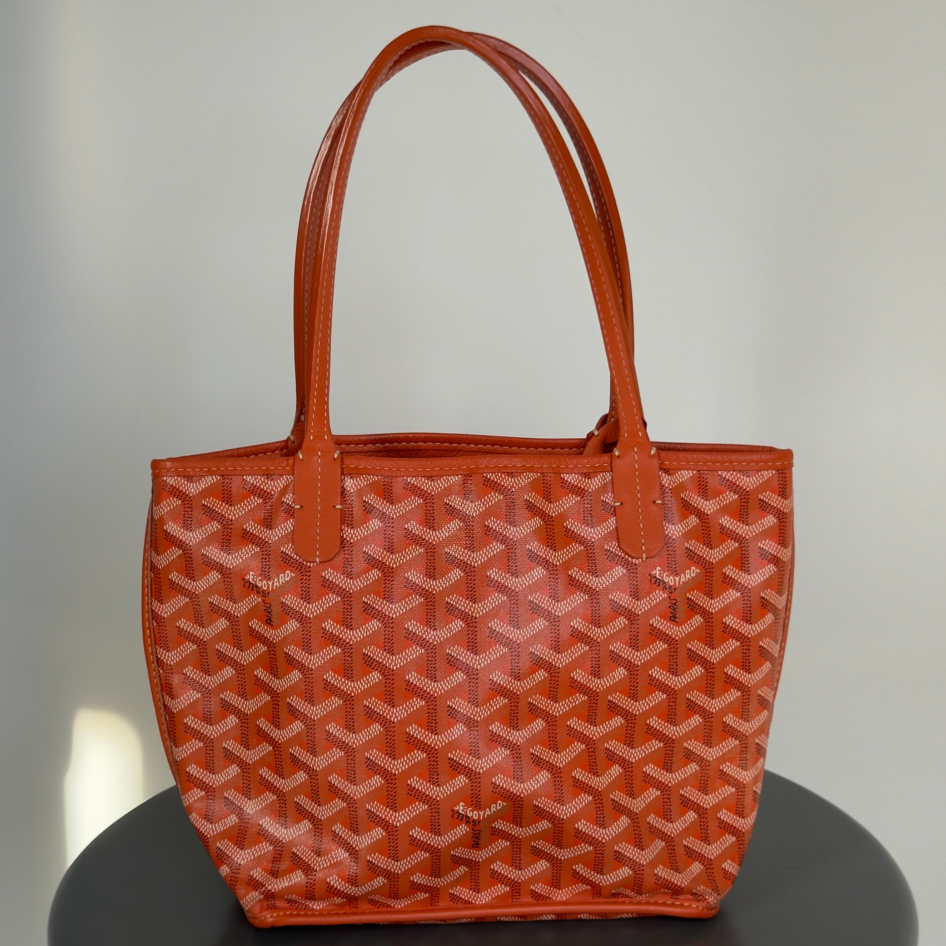Goyard Mini Anjou Orange Tote