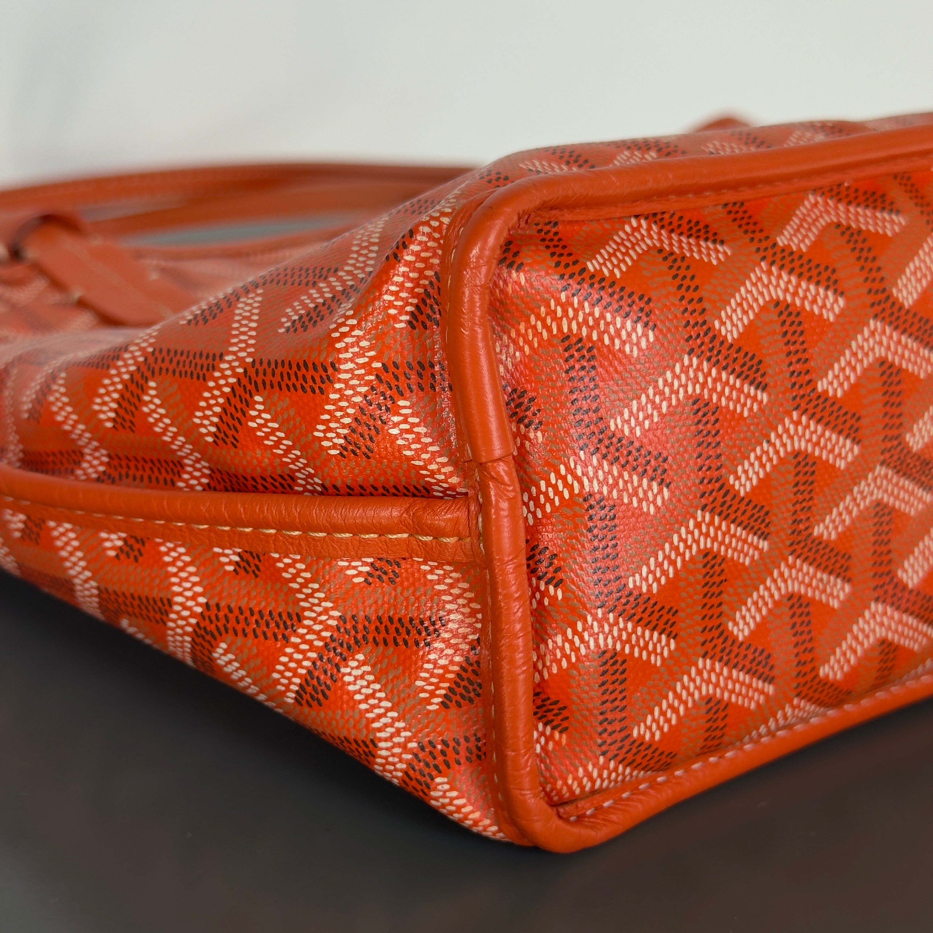 Goyard Mini Anjou Orange Tote