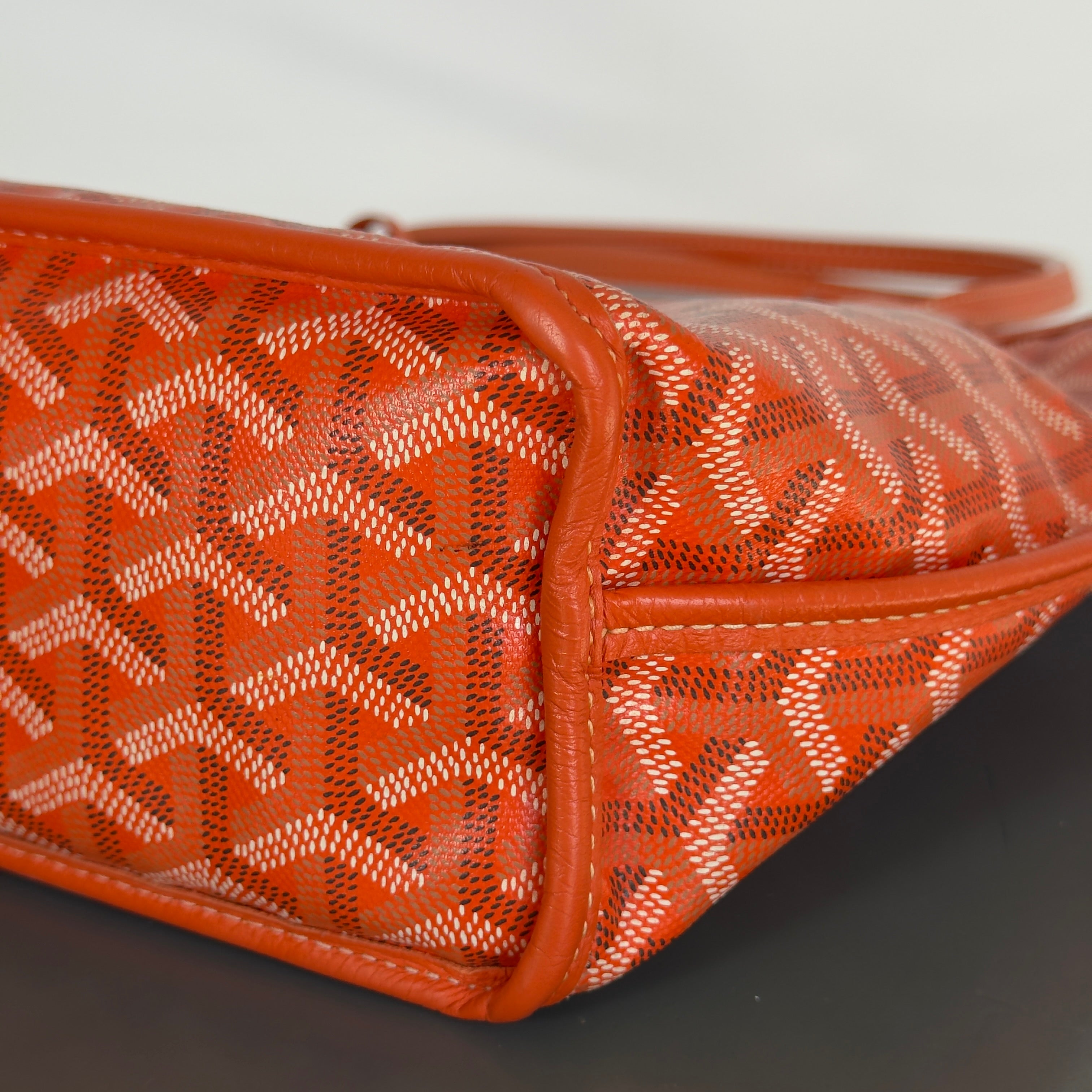 Goyard Mini Anjou Orange Tote