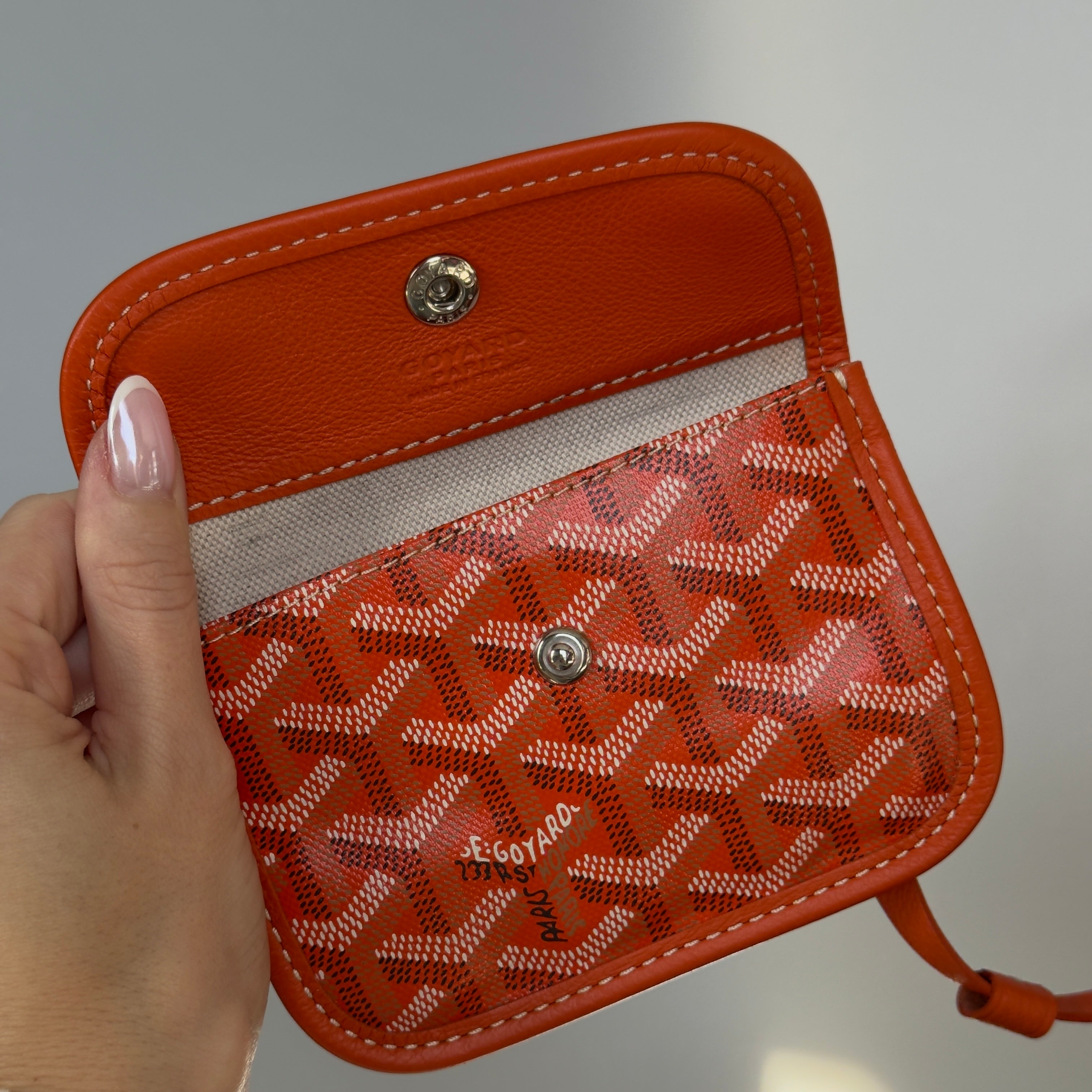 Goyard Mini Anjou Orange Tote