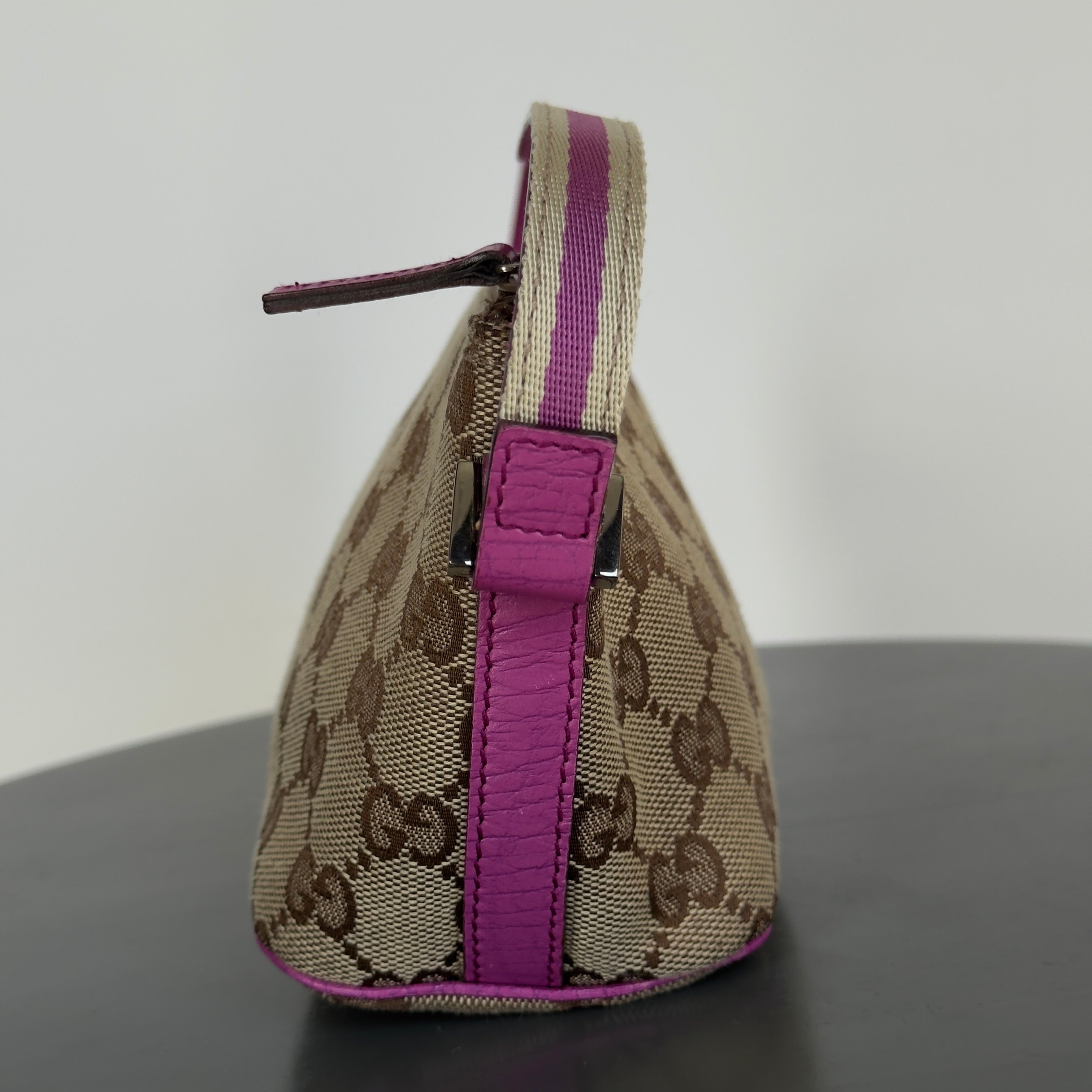 Gucci Boat Pochette Canvas Pink