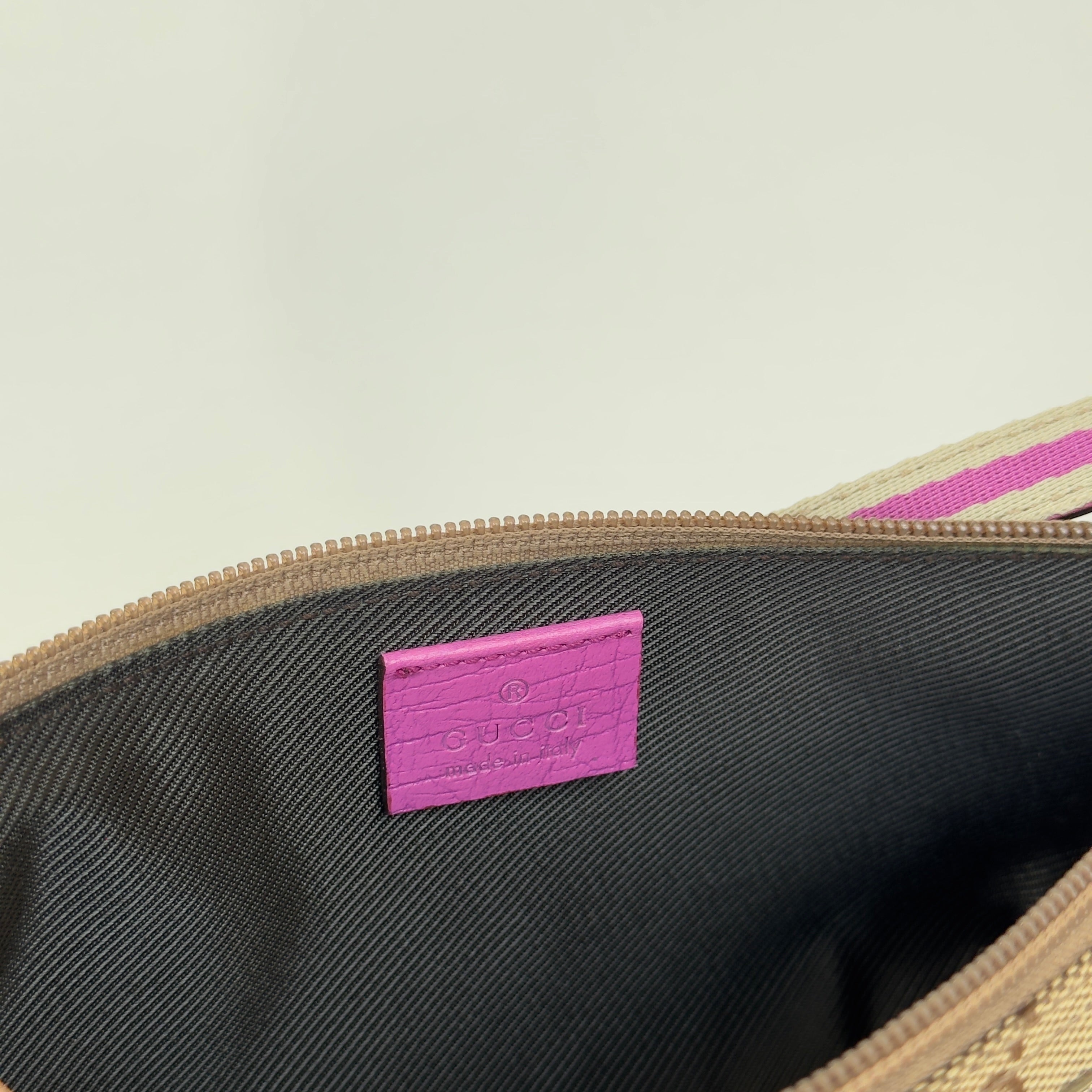 Gucci Boat Pochette Canvas Pink