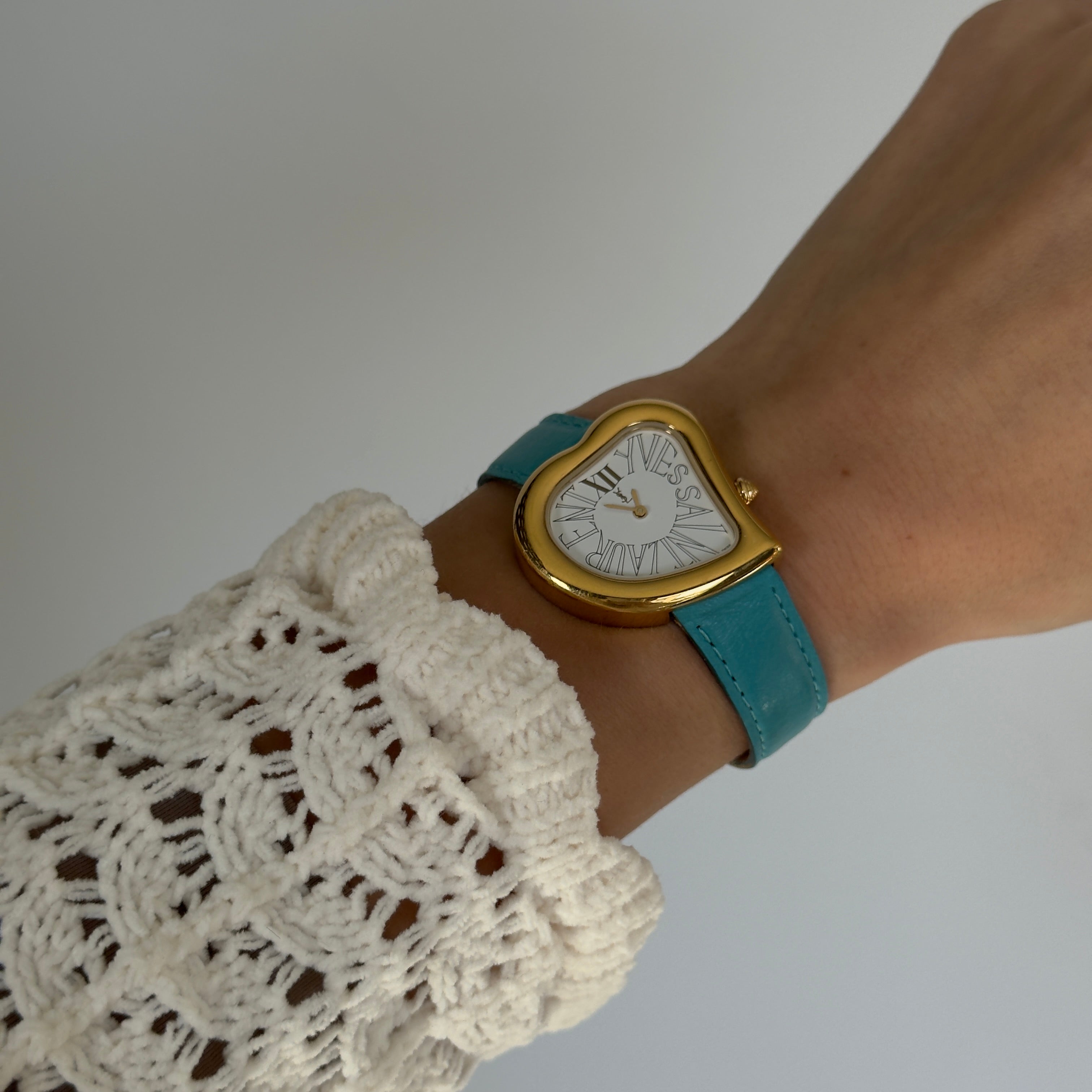 Vintage Yves Saint Laurent Heart Watch