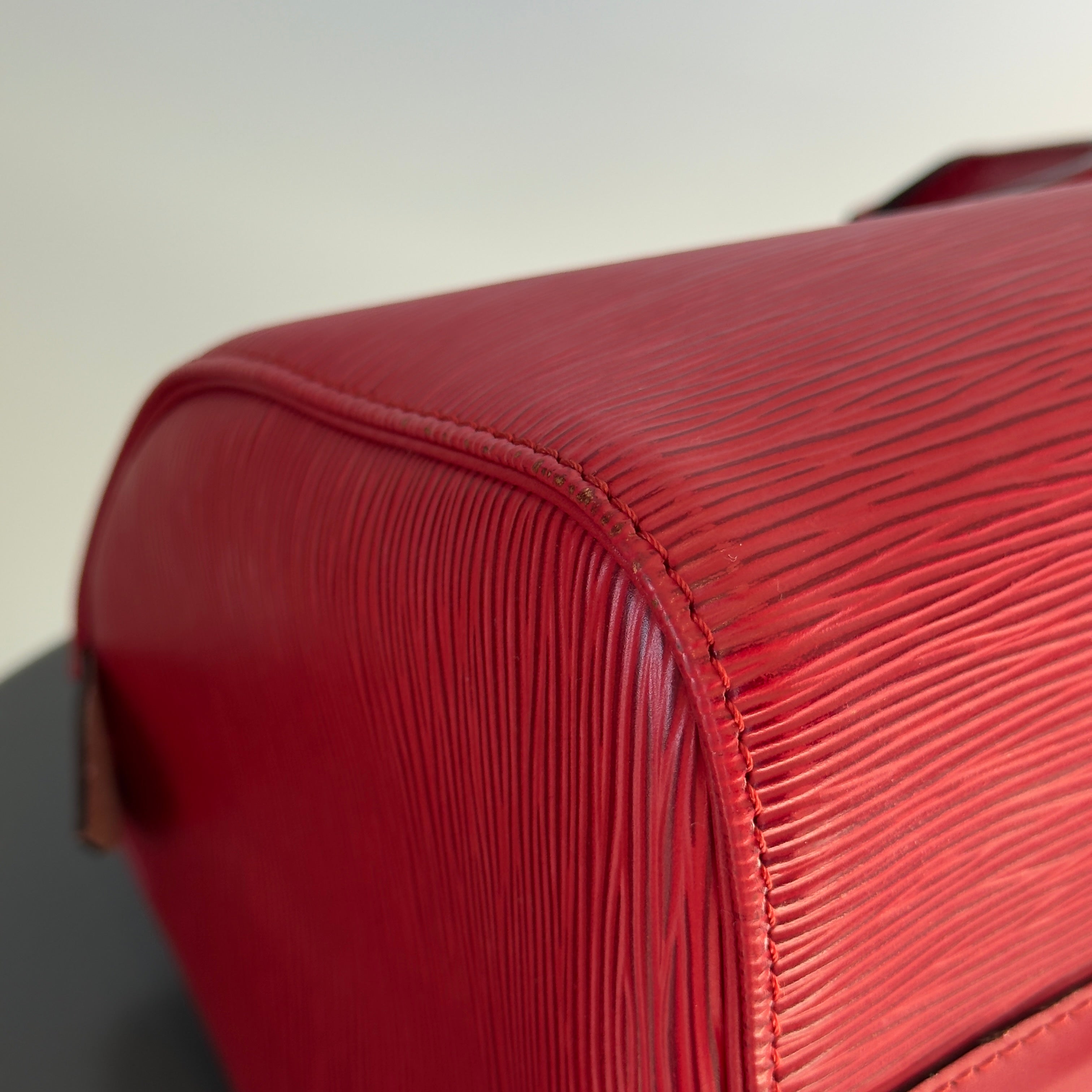 Louis Vuitton Red Epi Speedy 30