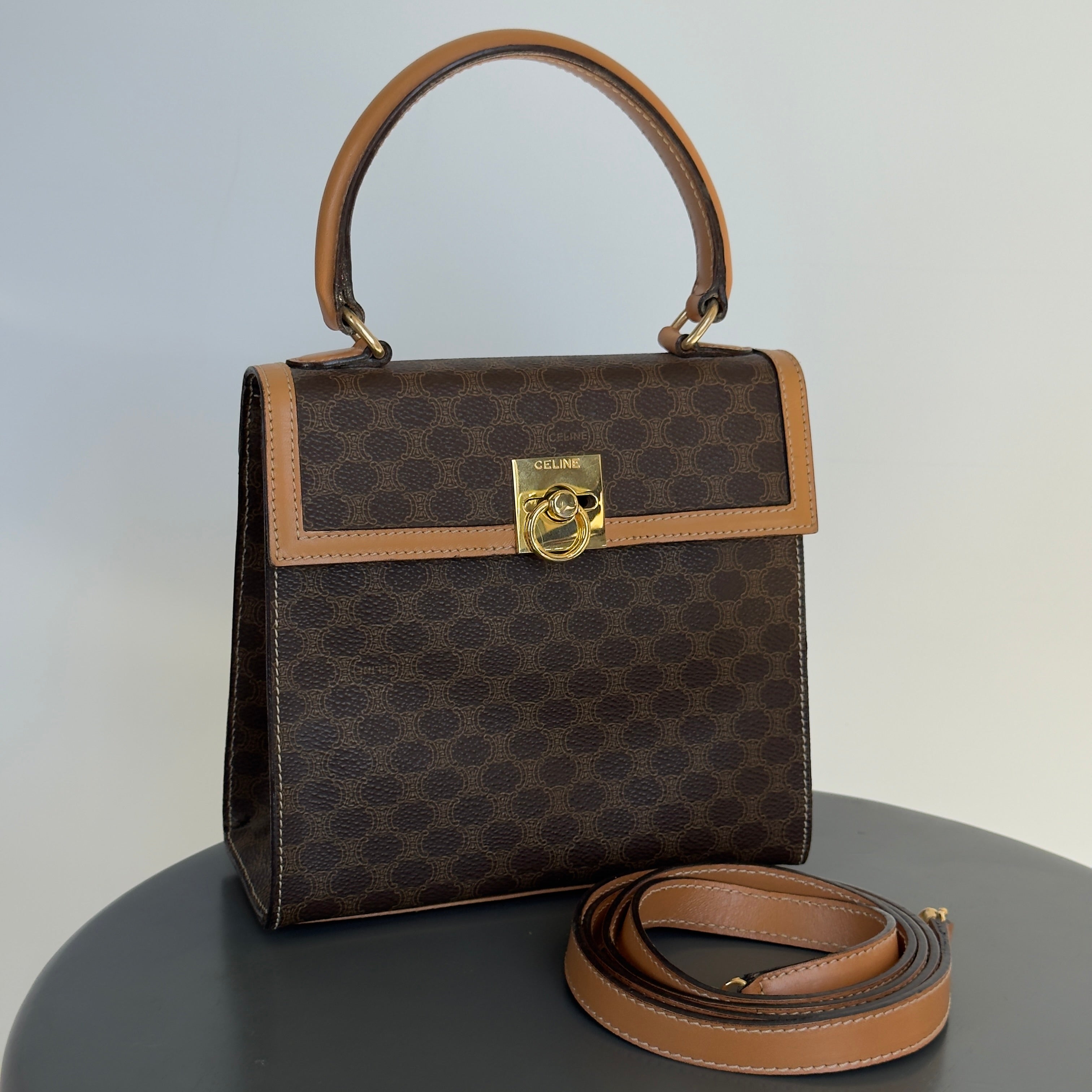 Vintage Celine Macadam Top Handle