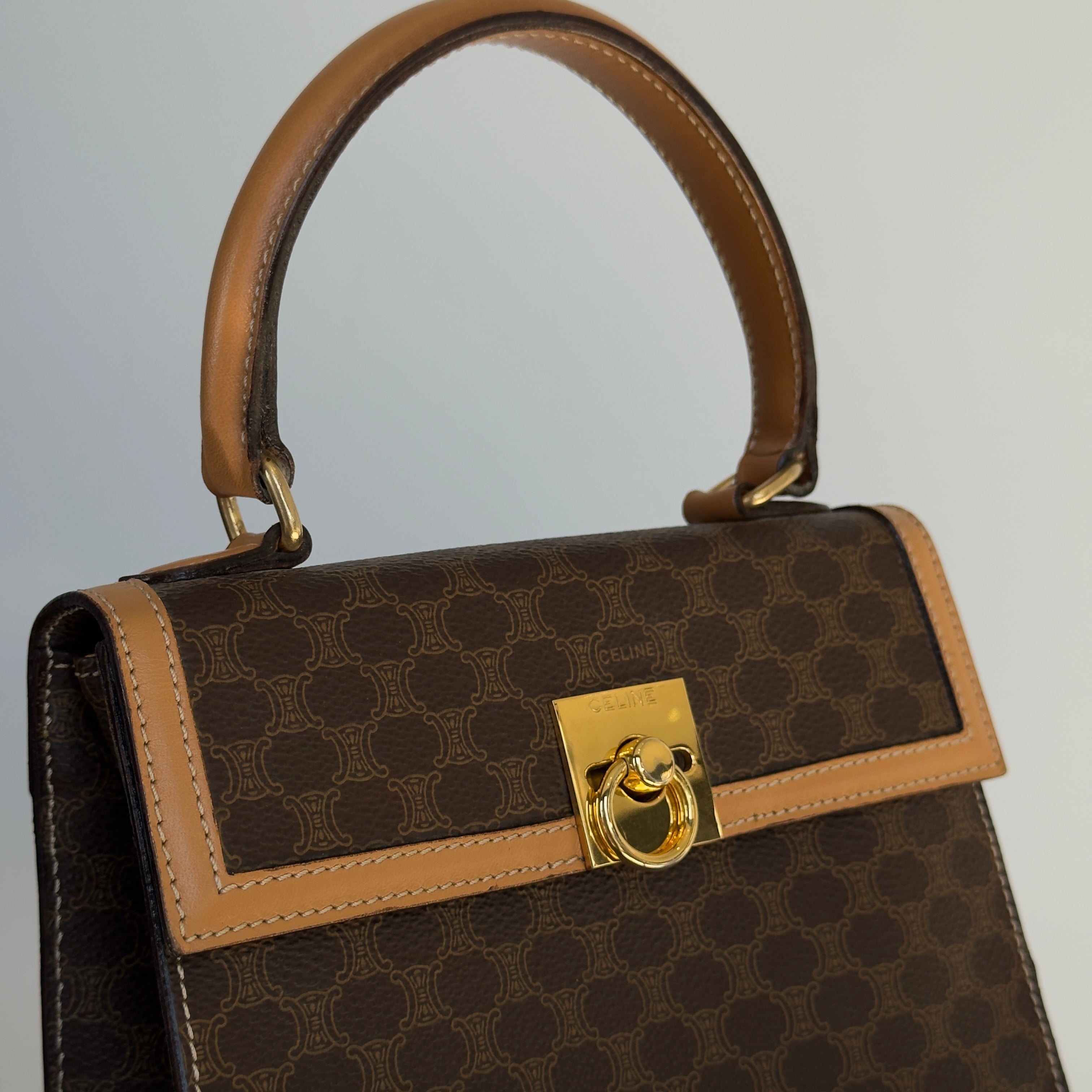 Vintage Celine Macadam Top Handle