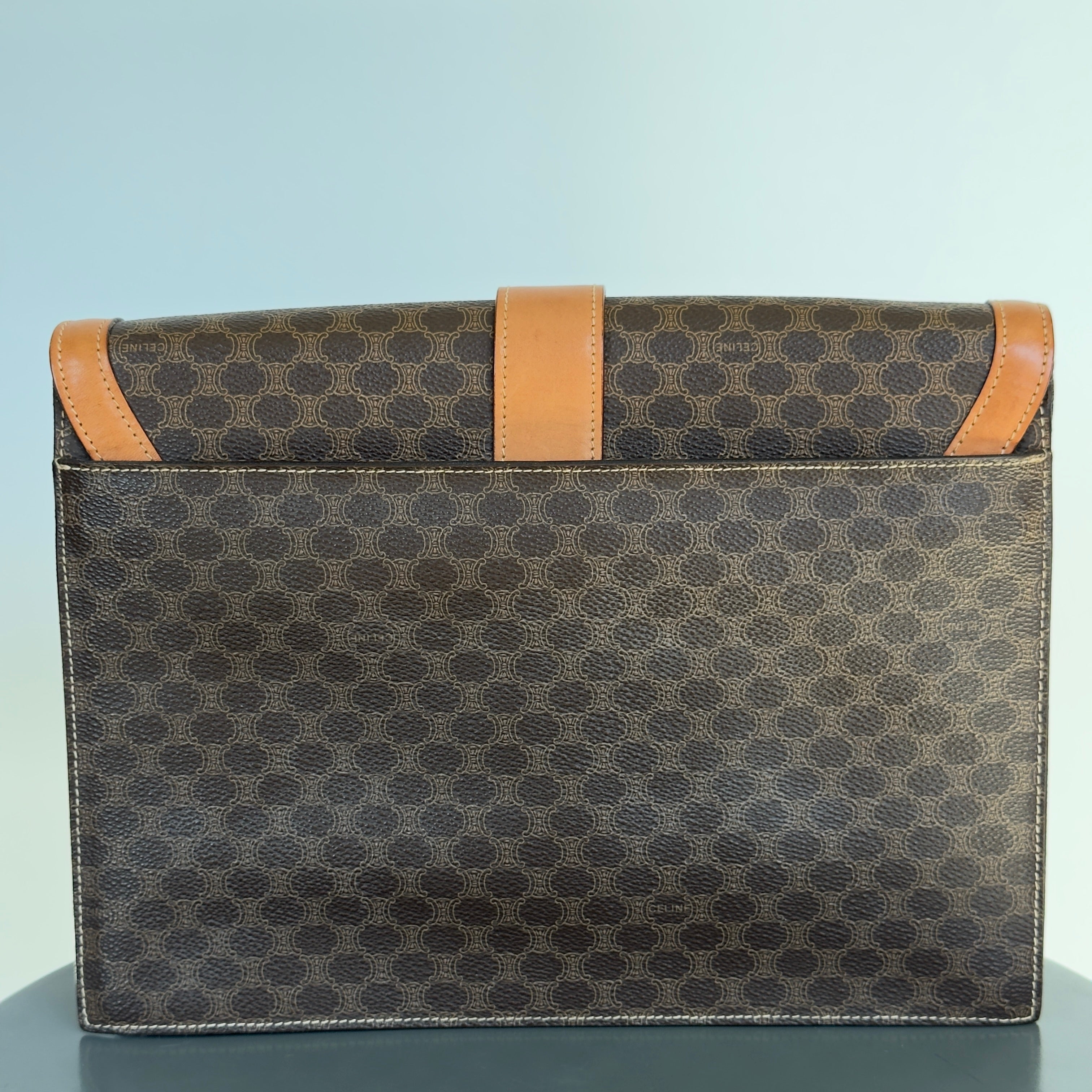 Celine Macadam Triomphe Crossbody Flap Bag