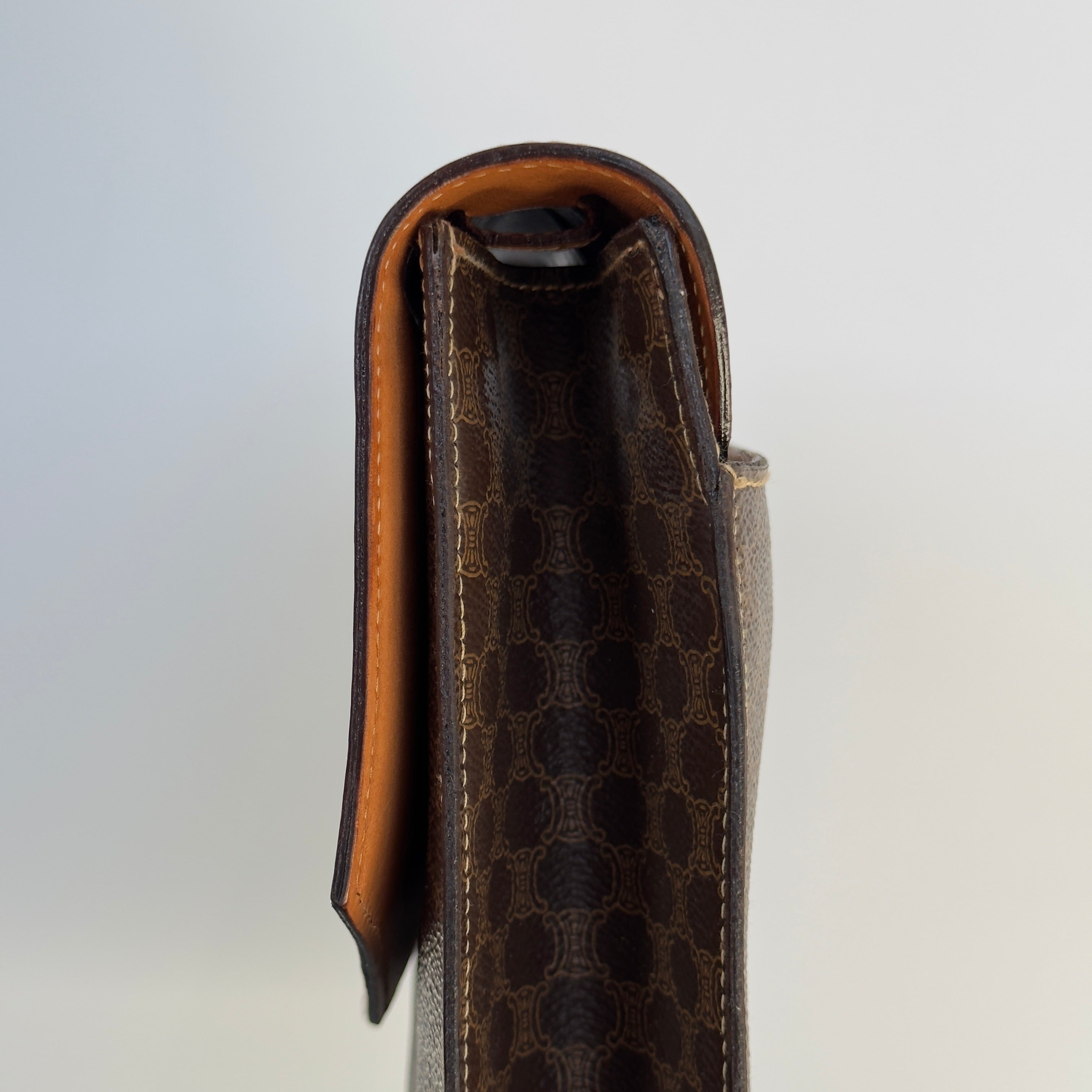 Celine Macadam Triomphe Crossbody Flap Bag