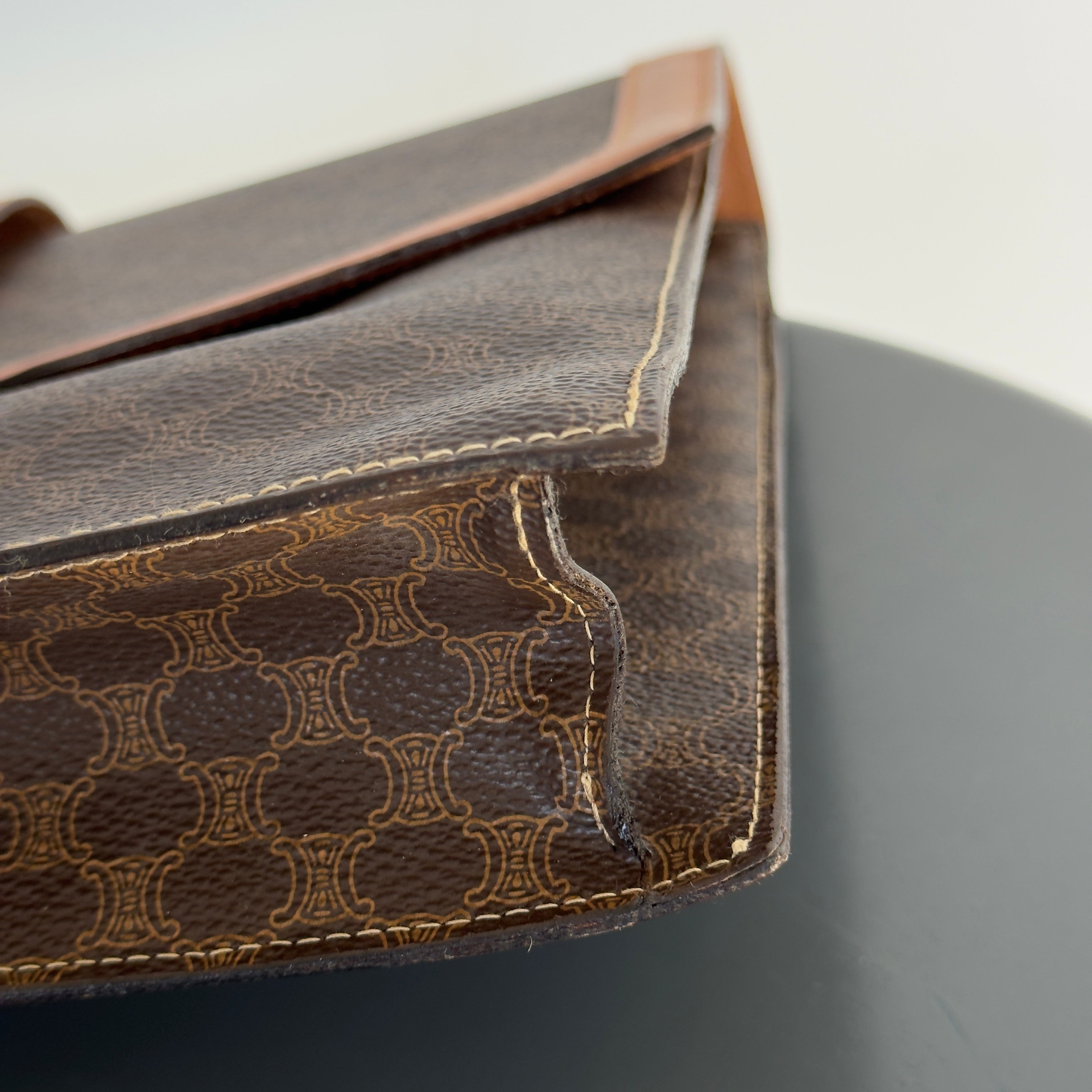 Celine Macadam Triomphe Crossbody Flap Bag