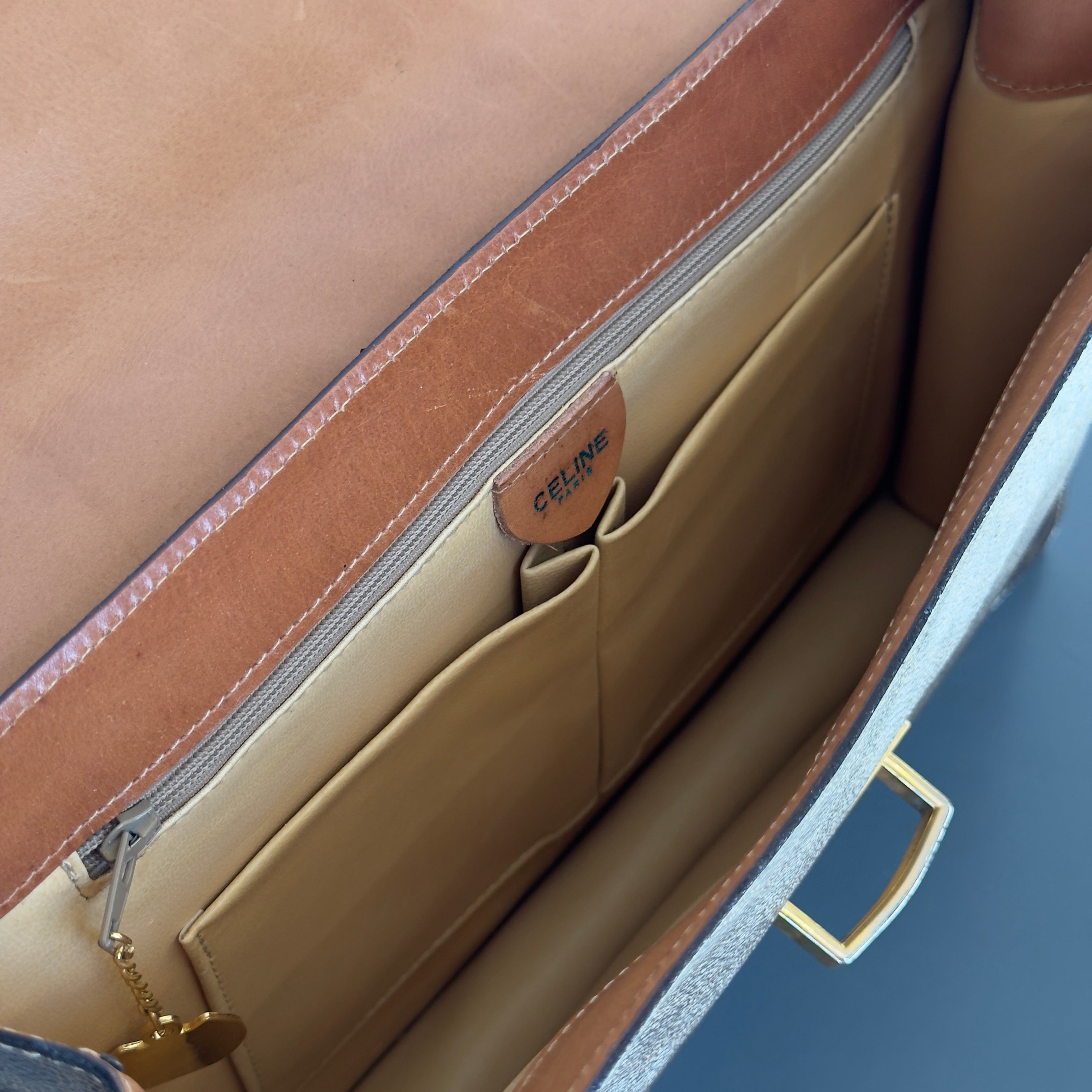 Celine Macadam Triomphe Crossbody Flap Bag