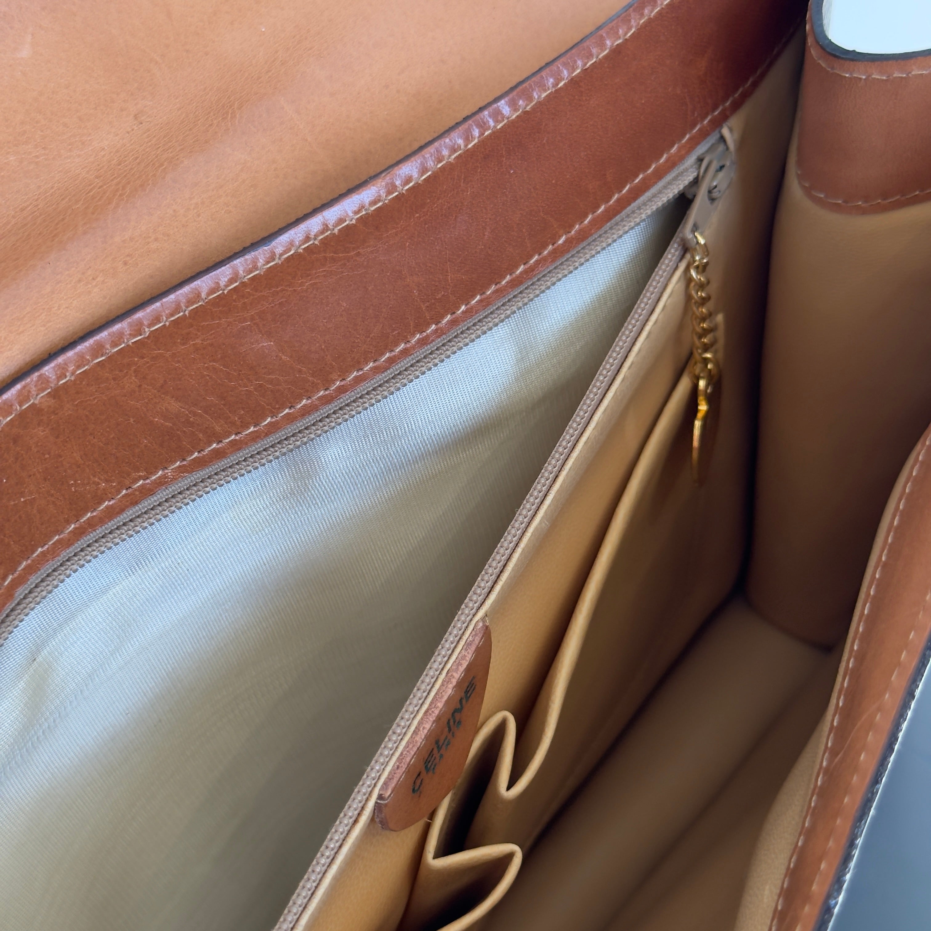 Celine Macadam Triomphe Crossbody Flap Bag