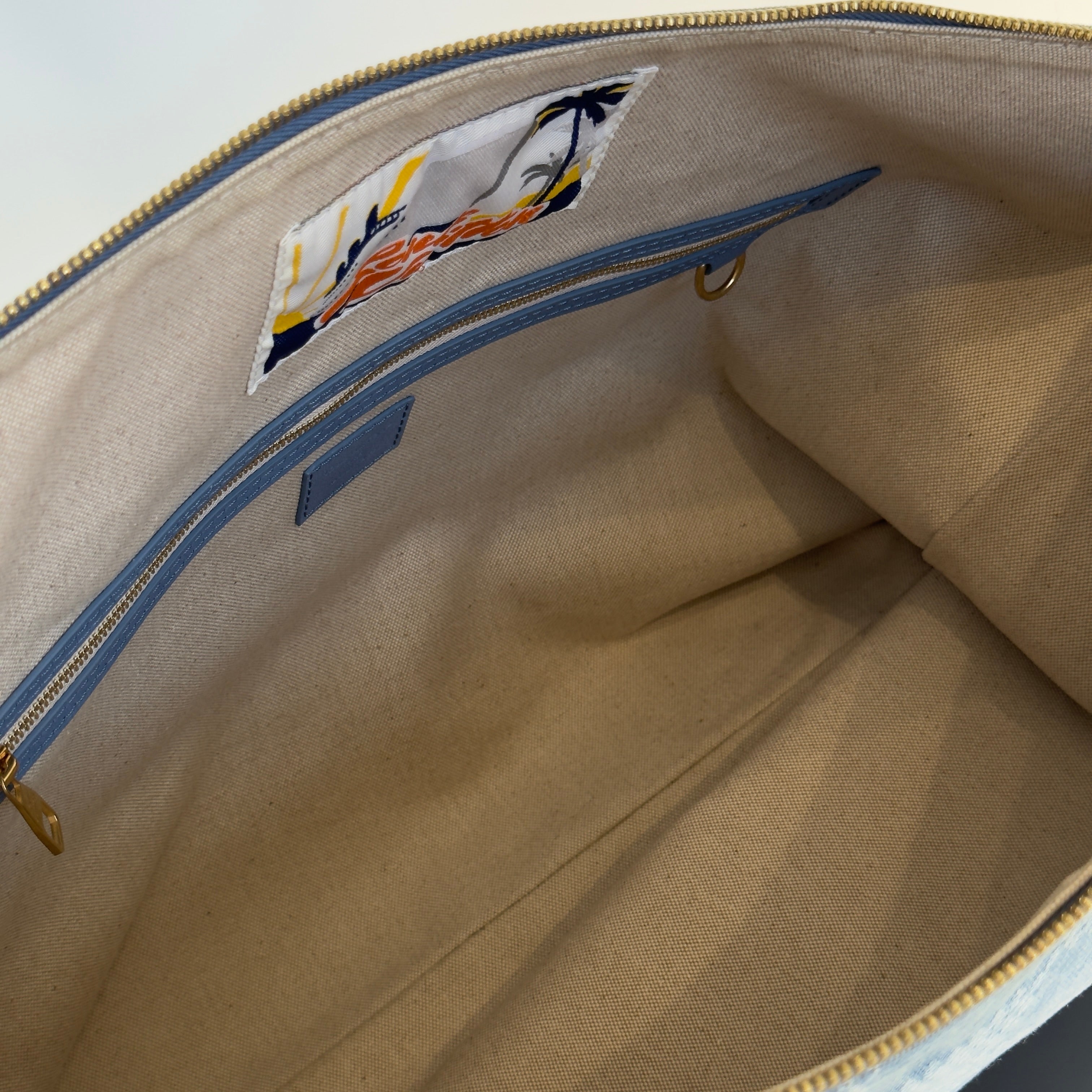 Louis Vuitton Denim Damier Vagabond Hobo Bag