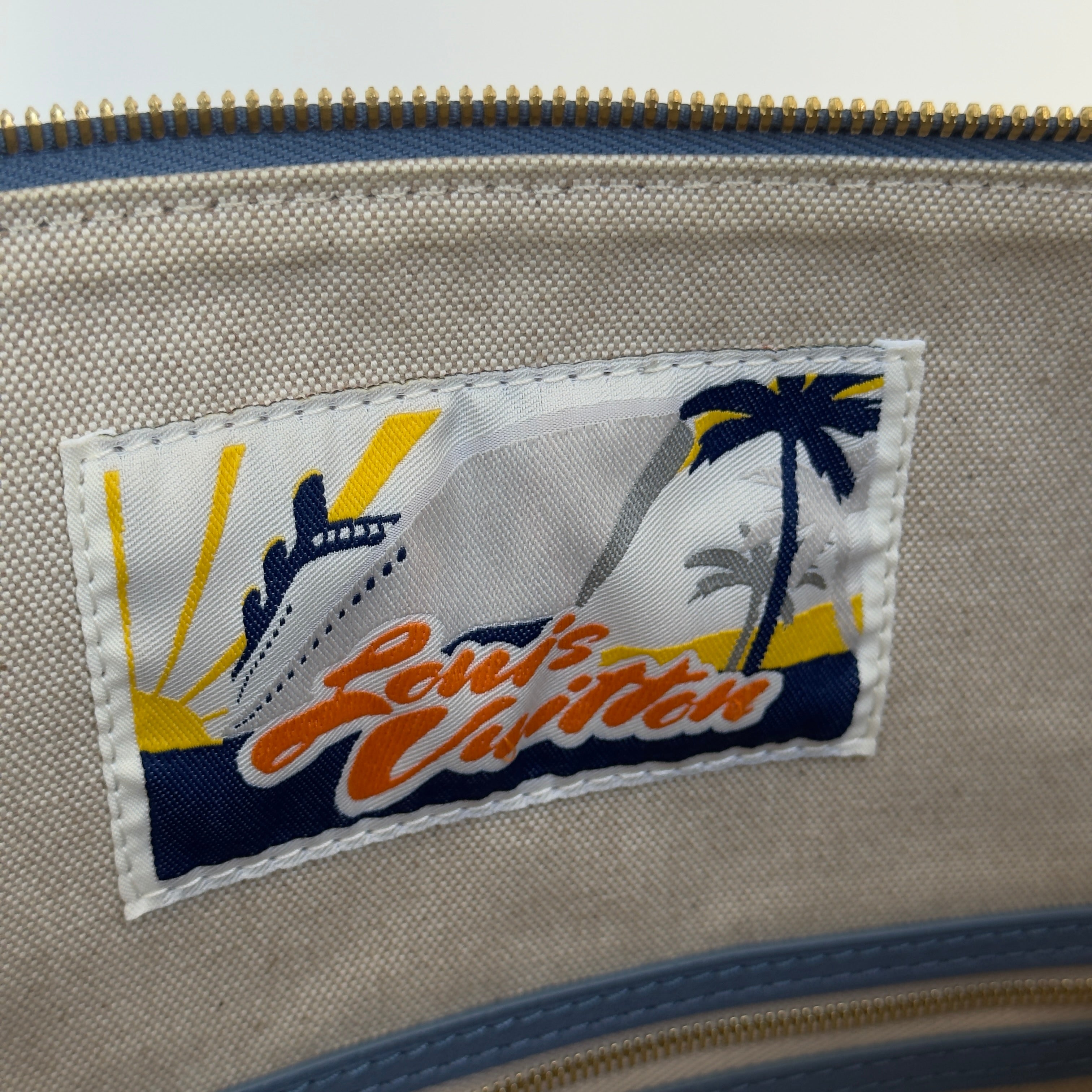 Louis Vuitton Denim Damier Vagabond Hobo Bag