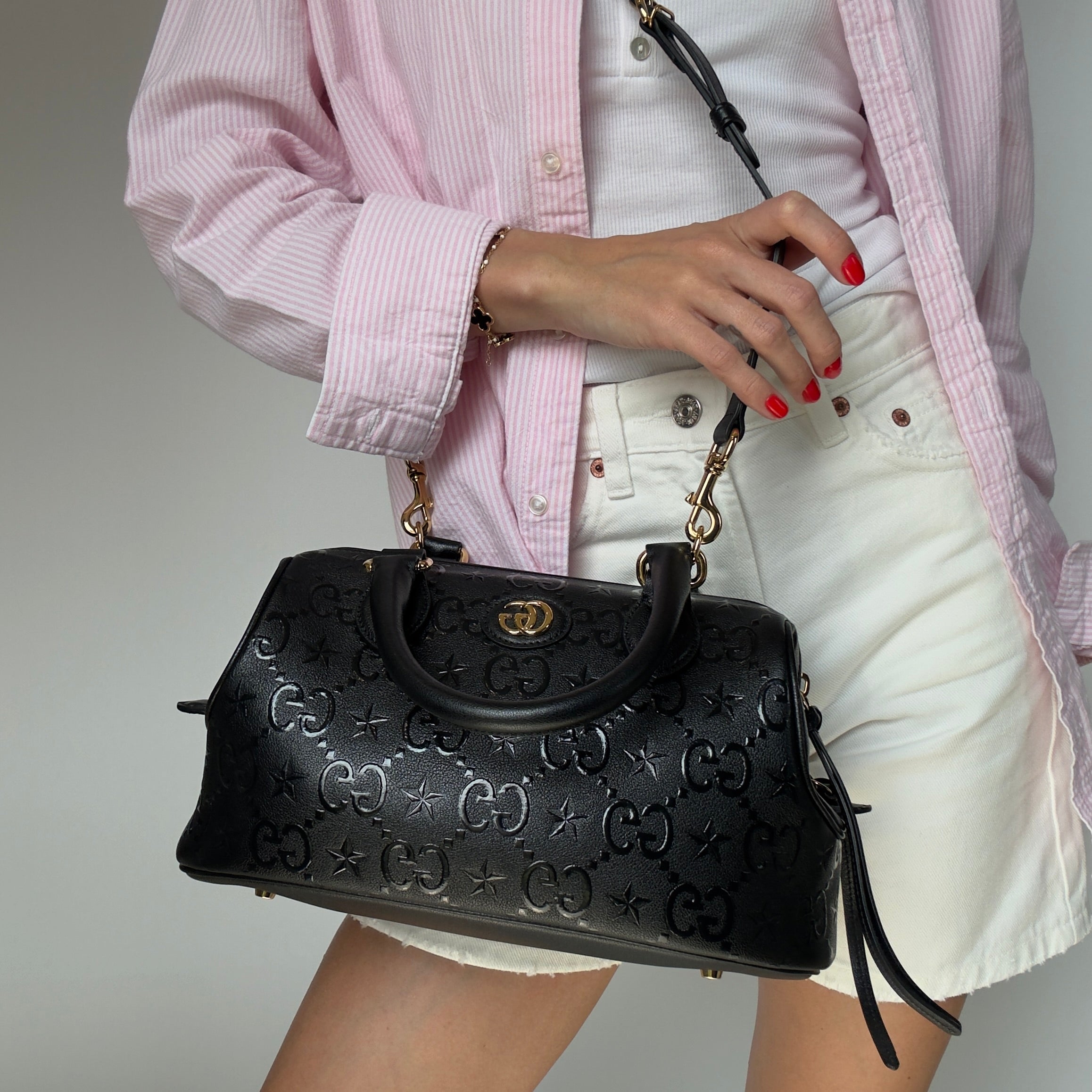 Gucci GG Star Medium Shoulder Bag -  Replica Handbags 