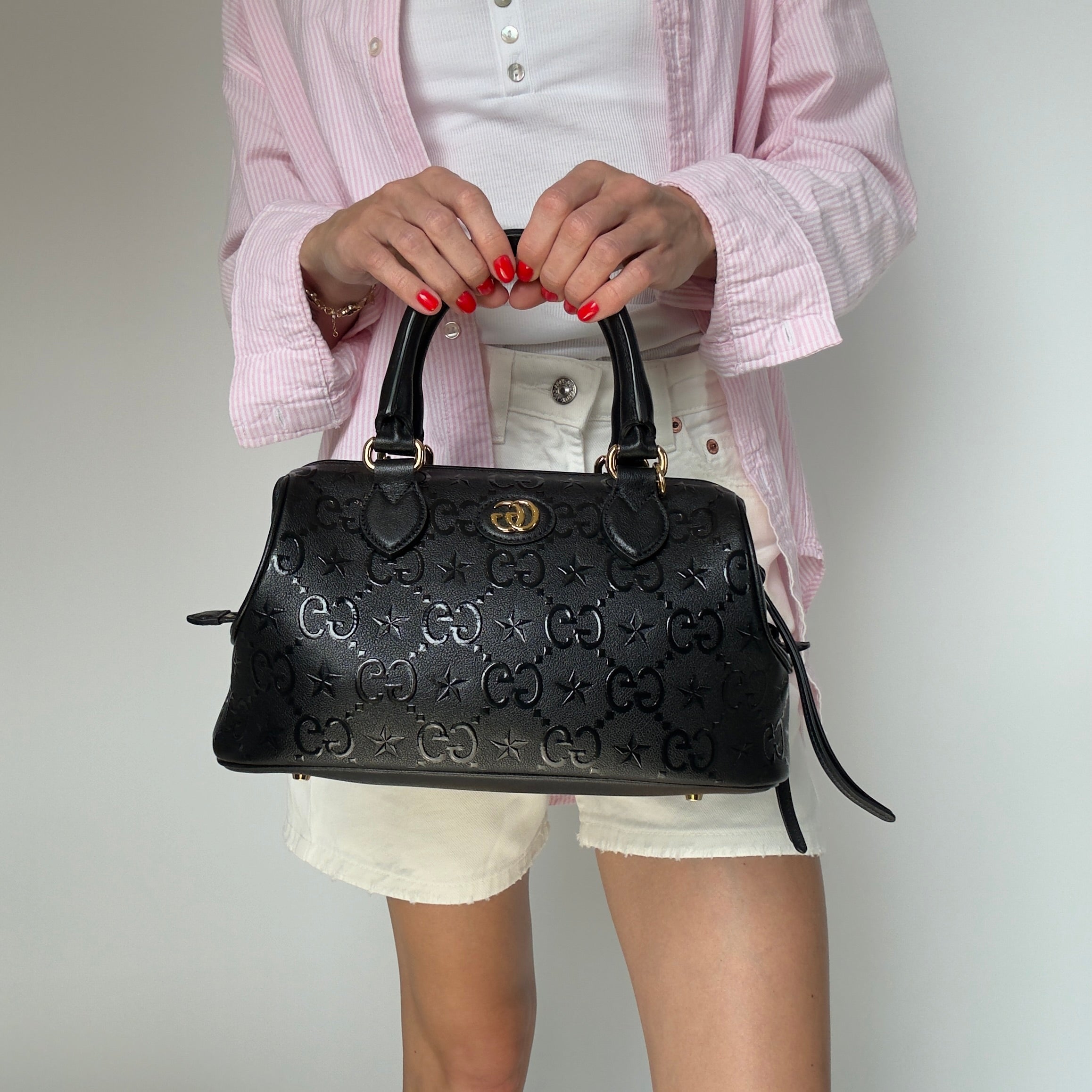 Gucci GG Star Medium Shoulder Bag -  Replica Handbags 