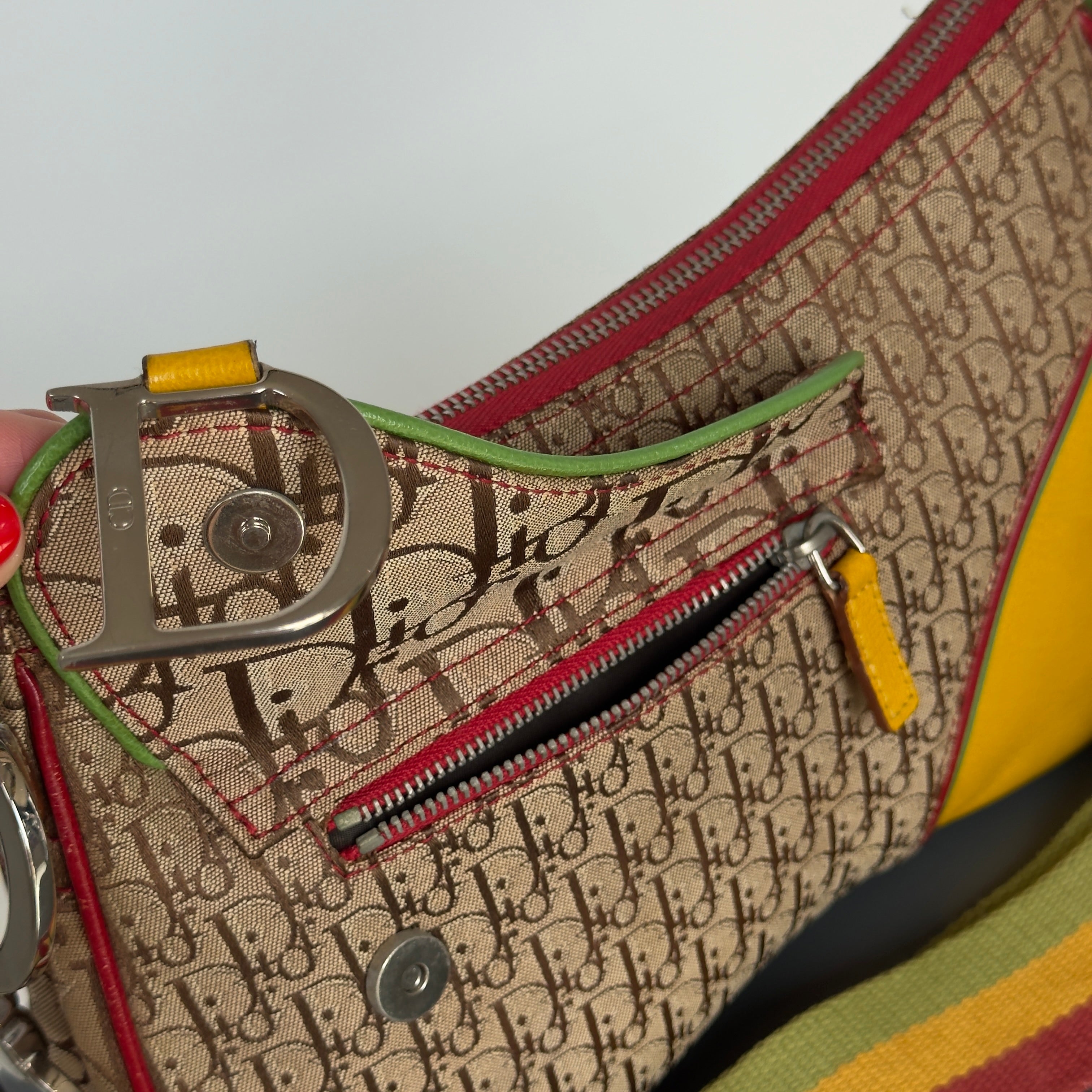 Dior Diorissimo Rasta Trotter Shoulder Bag -  Replica Handbags 