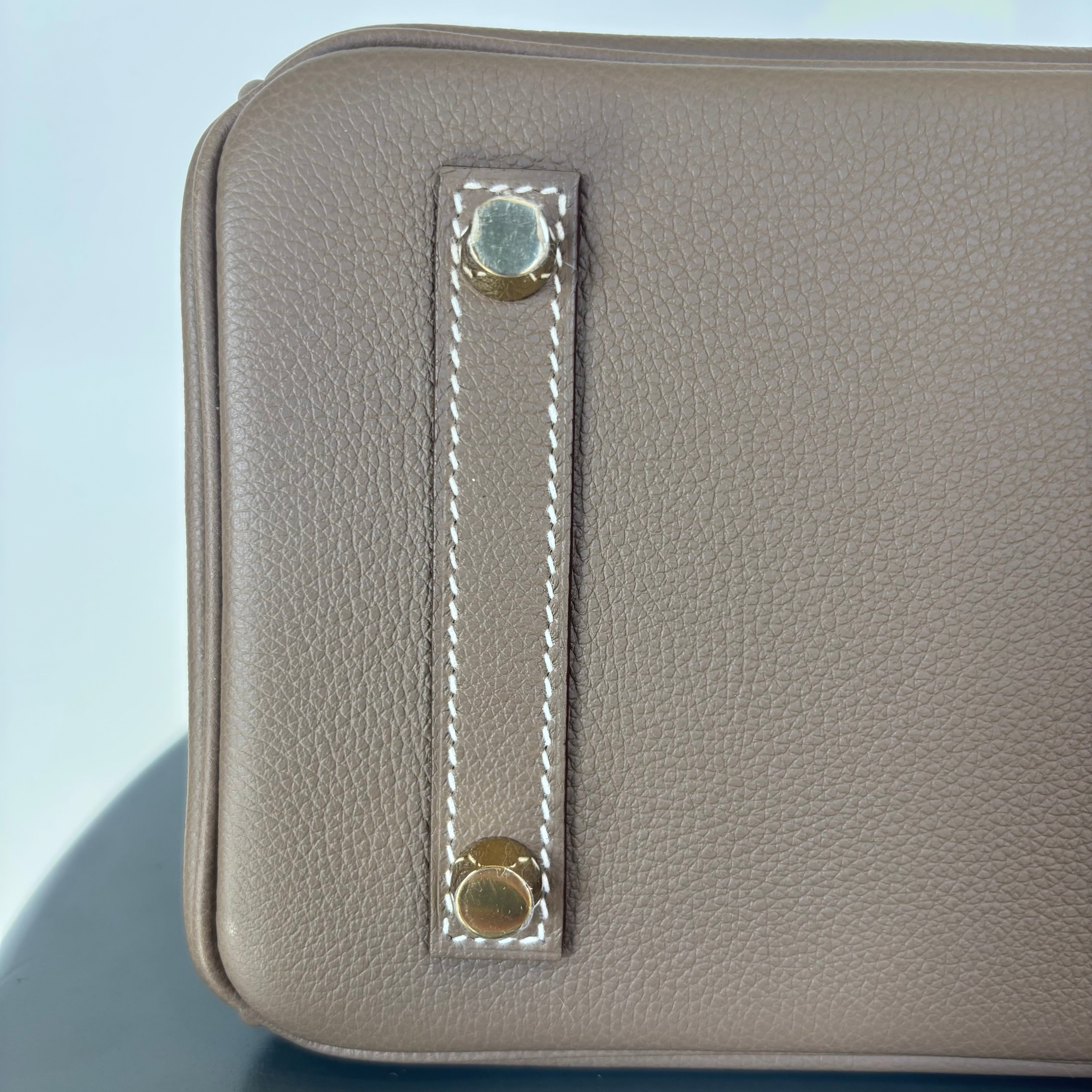 Hermes Evercolor Shoulder Birkin Light 29 Etoupe / Gold Hardware - Replica Handbags