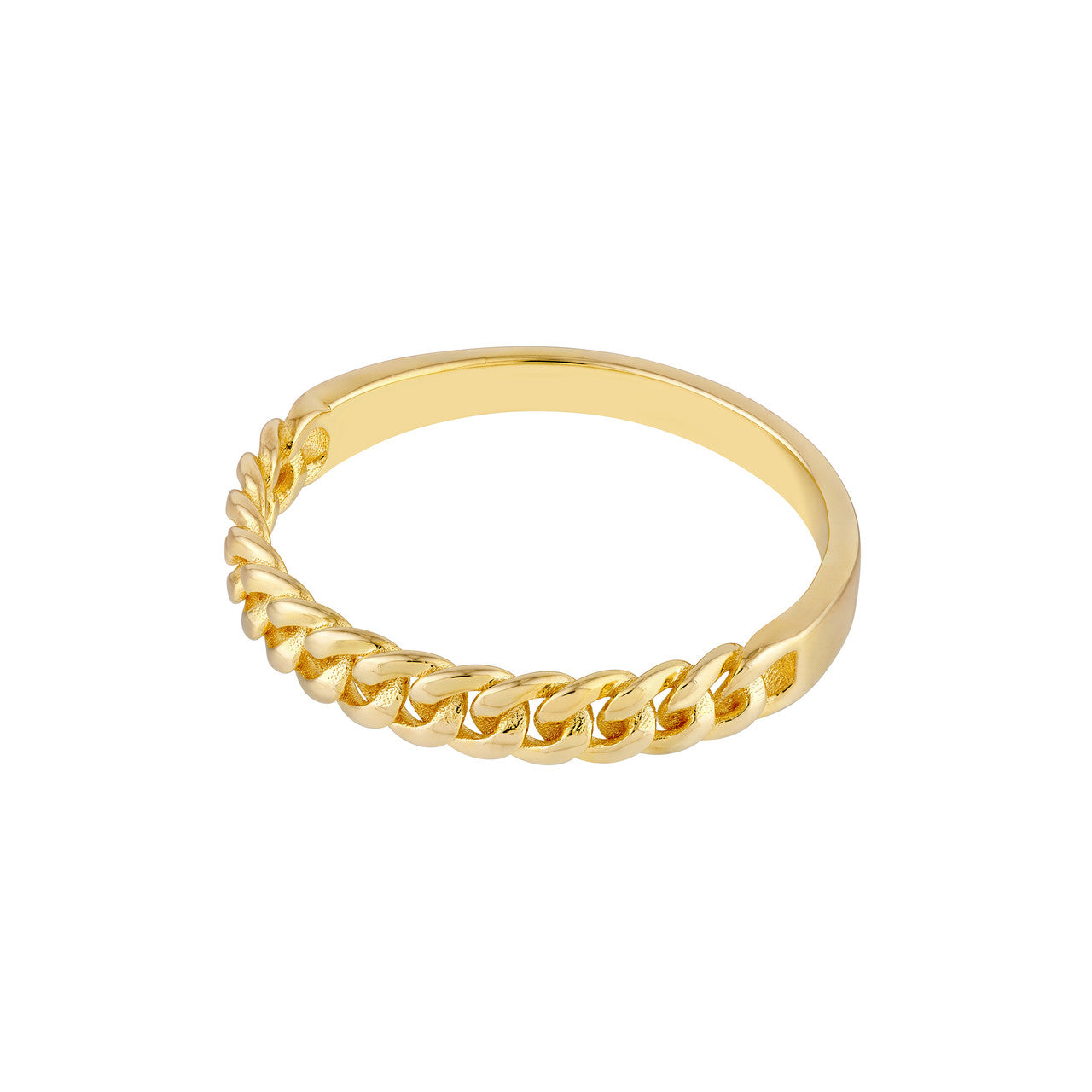 14K Yellow Gold Curb Chain Band - Replica Handbags