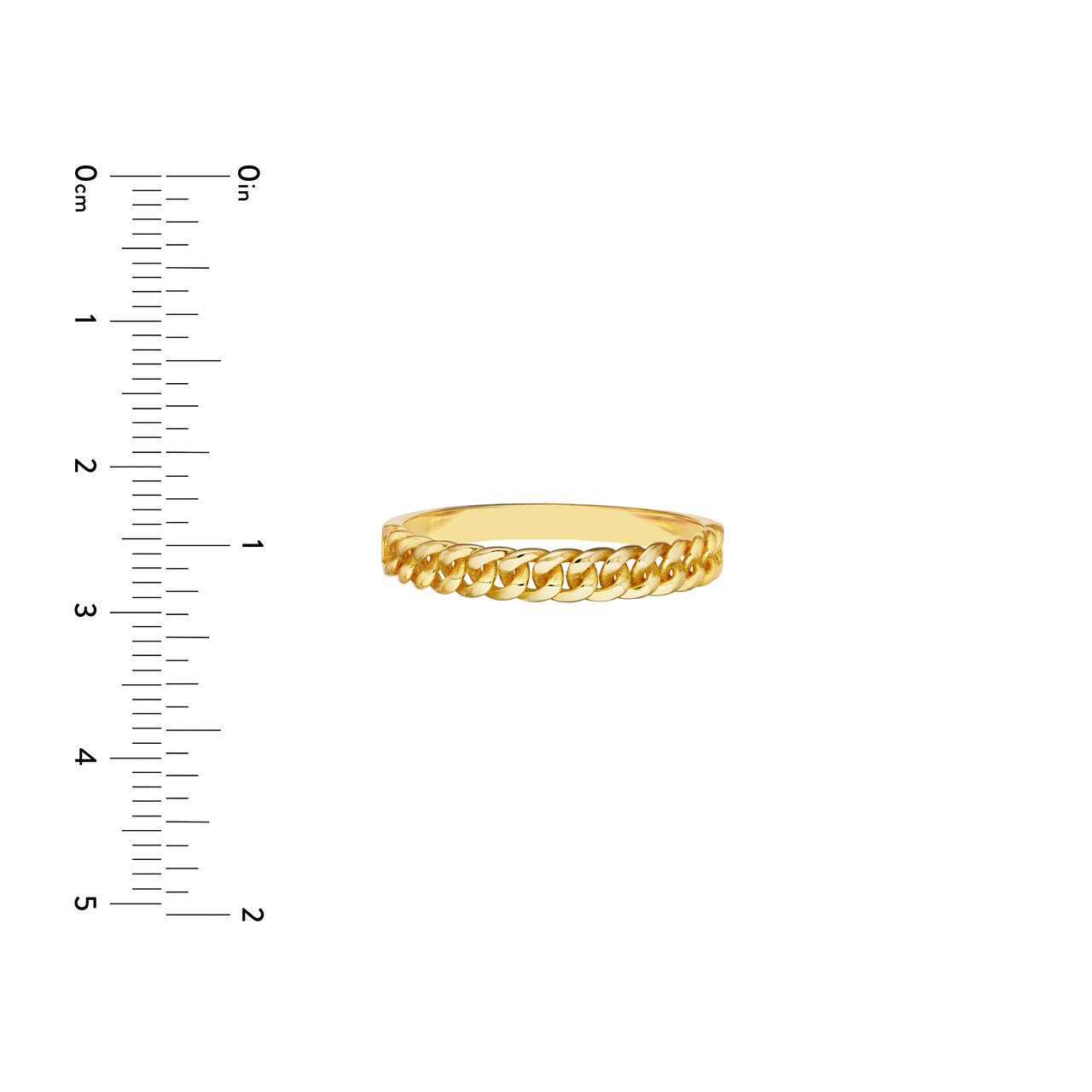 14K Yellow Gold Curb Chain Band -  Replica Handbags 