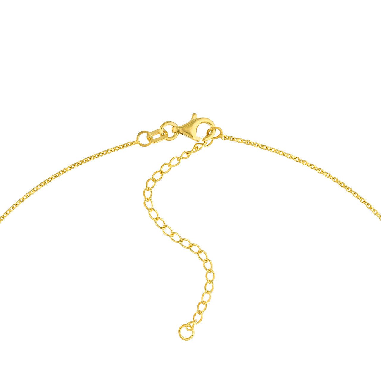 14K Gold Two-Tone Interlocking Circle Pendant Necklace - Replica Handbags