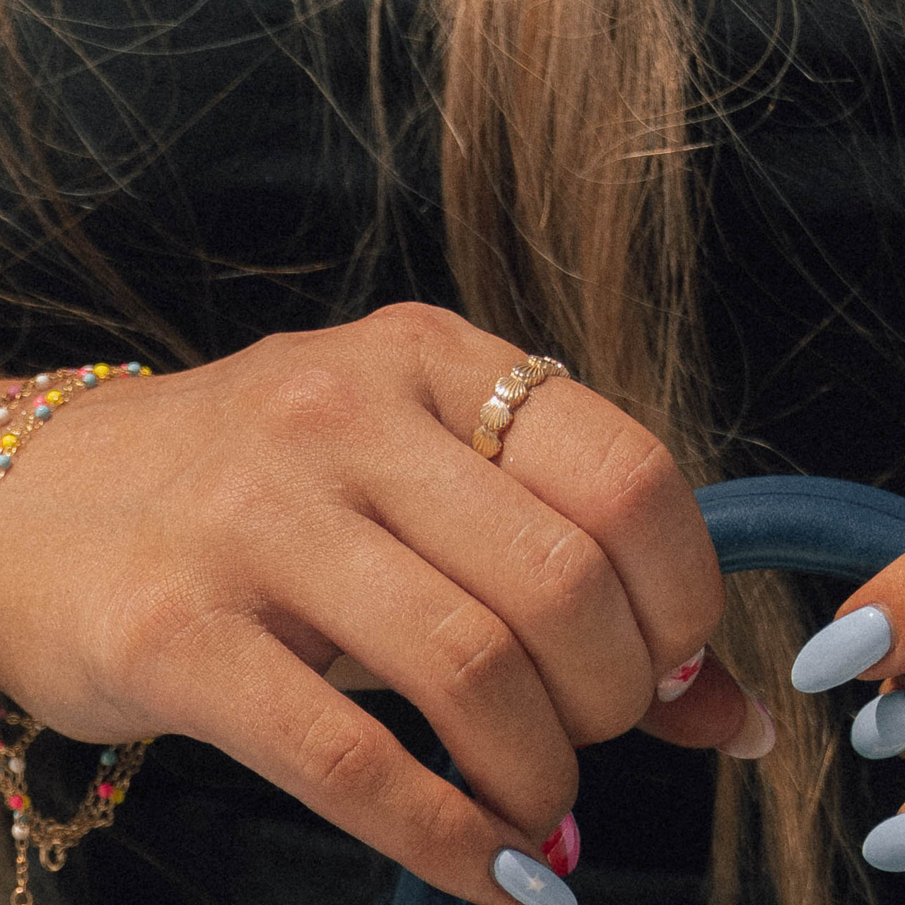 14K Yellow Gold Scallop Seashell Ring -  Replica Handbags 