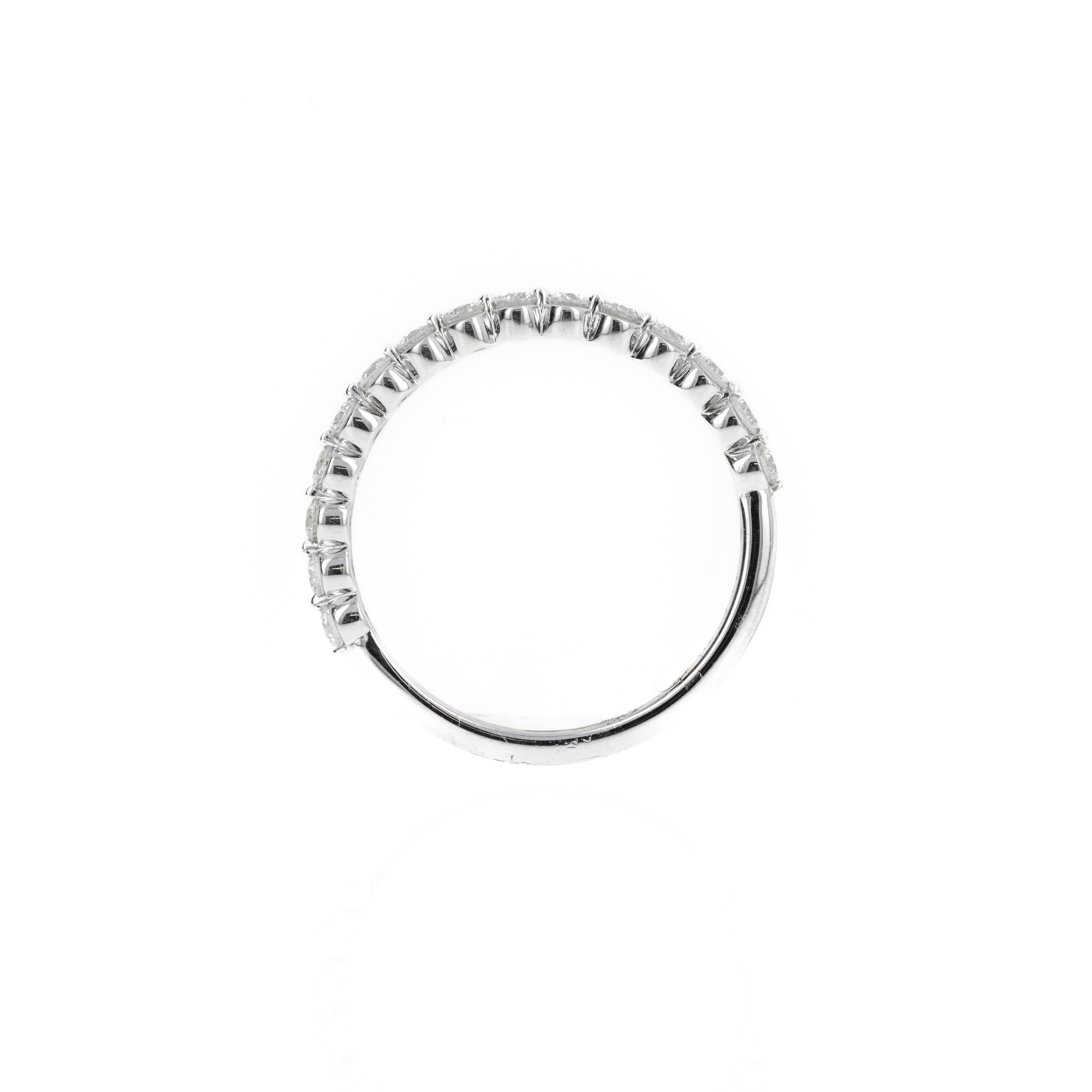 14K Gold or Platinum 0.50 Carat Round Brilliant Diamond Half Eternity Band -  Replica Handbags 