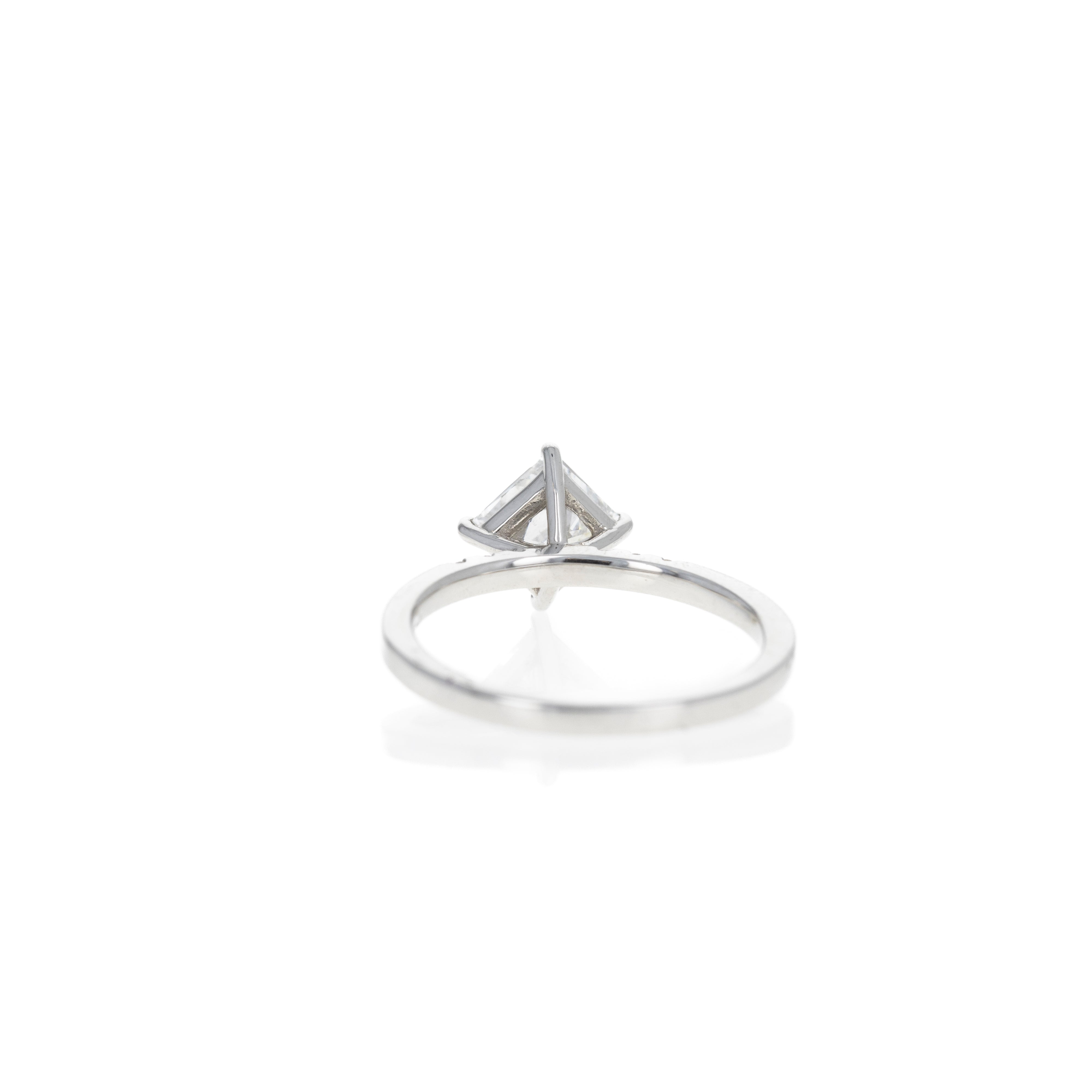 1.20 Carat Princess Diamond Engagement Ring in Platinum -  Replica Handbags 