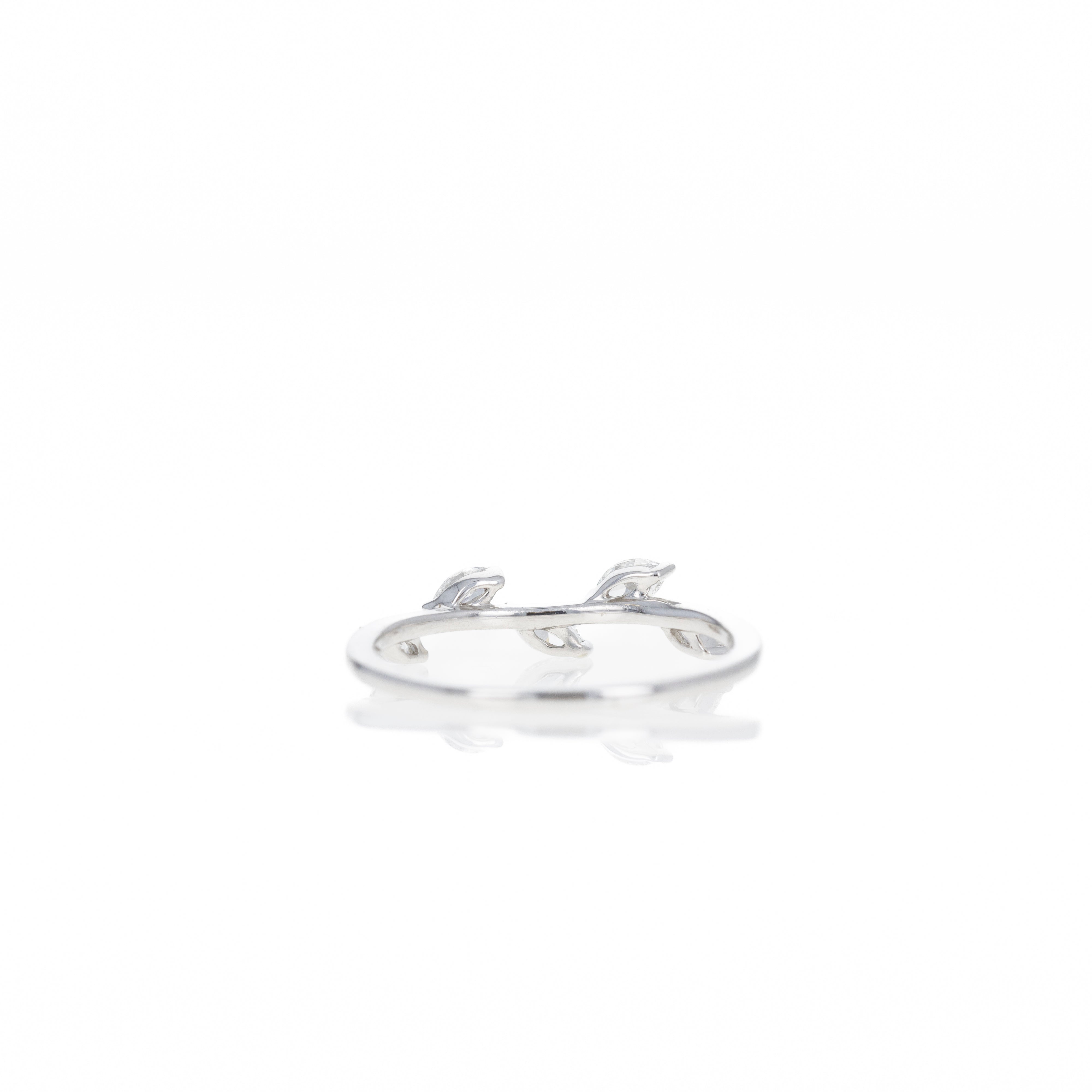 14K Gold Gold 0.25 Carat Marquise Diamond Leaf Band -  Replica Handbags 