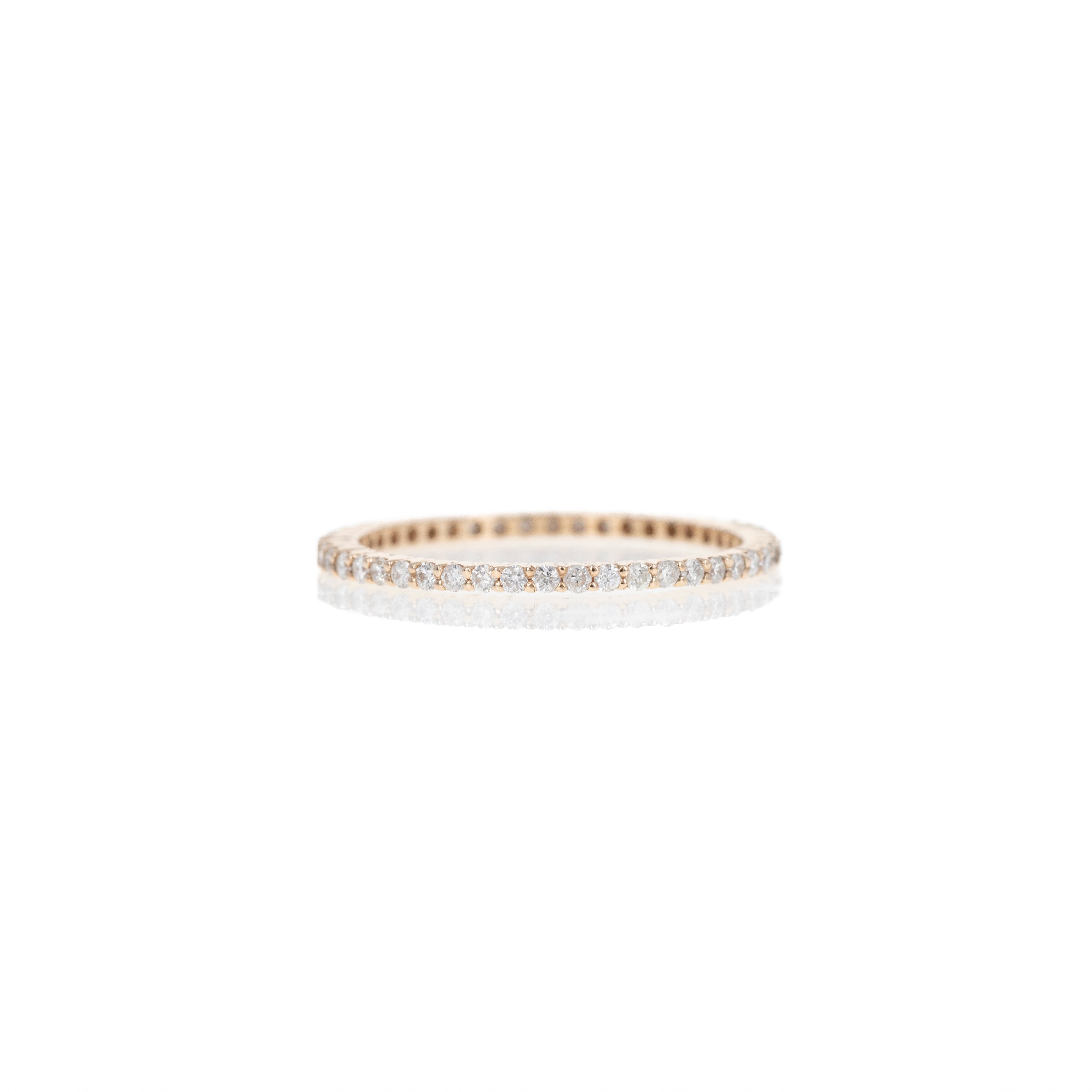 14K Gold 0.38 Carat Round Diamond Eternity Band -  Replica Handbags 