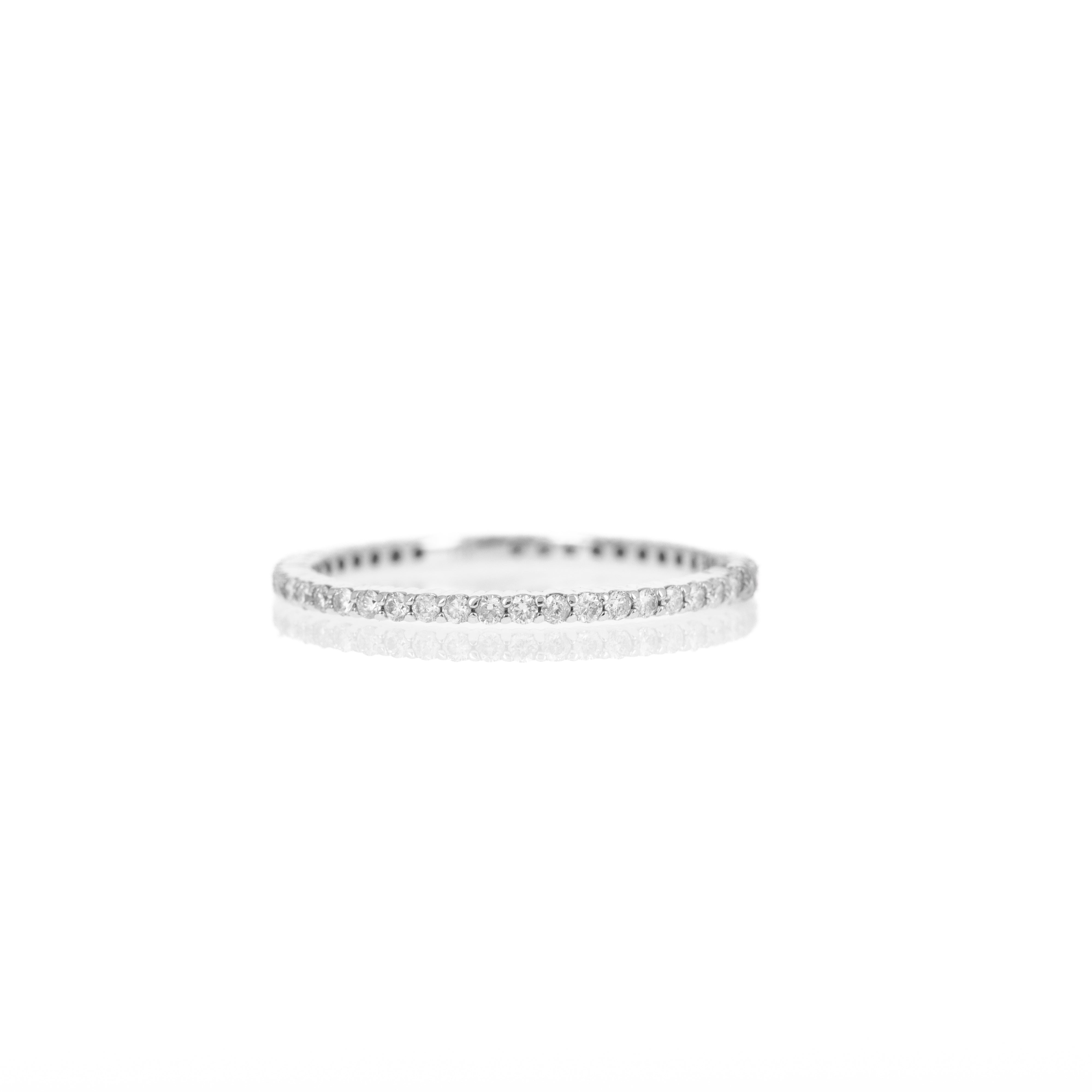 14K Gold 0.38 Carat Round Diamond Eternity Band -  Replica Handbags 