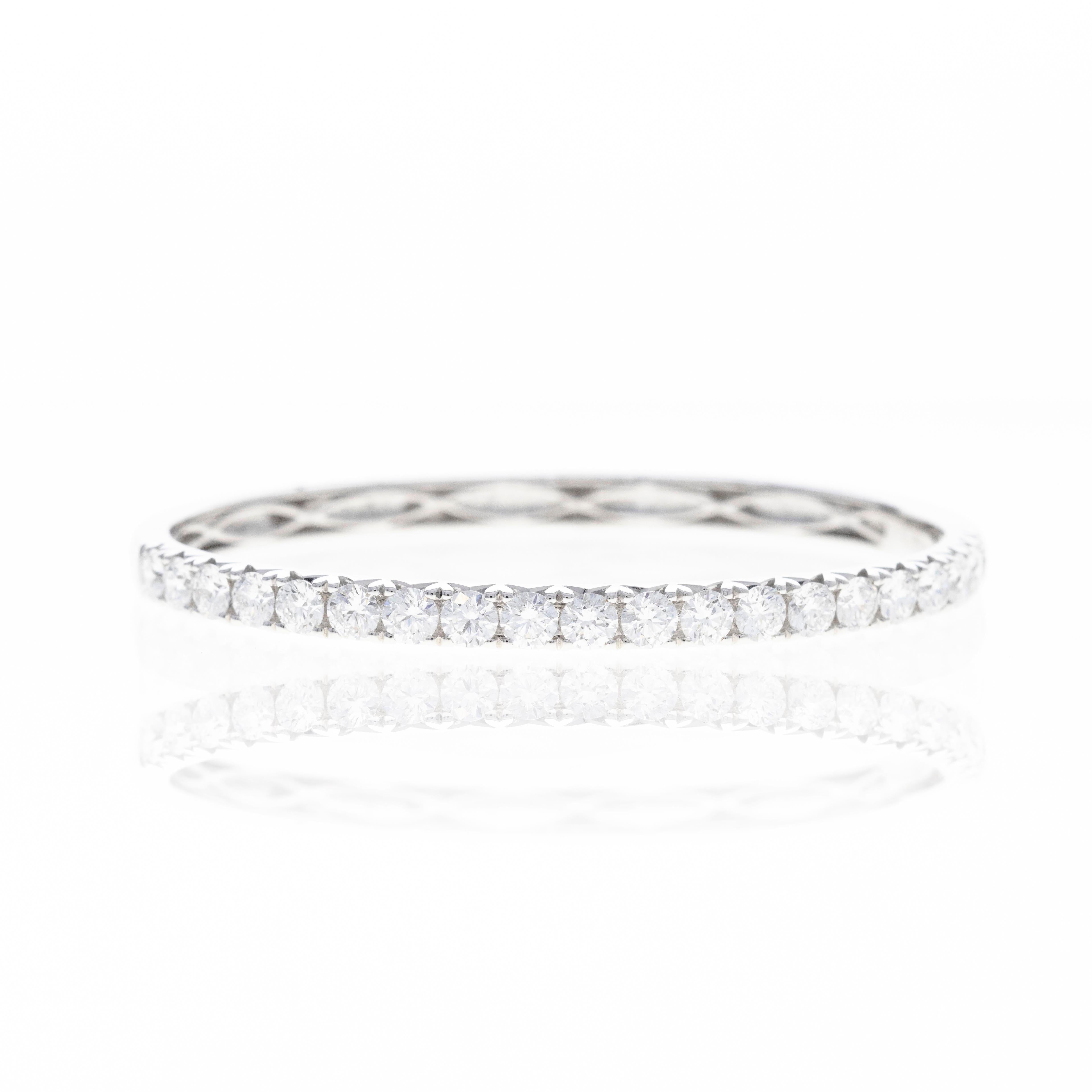 Lab Grown 5.15 Carat Round Diamond Bangle -  Replica Handbags 