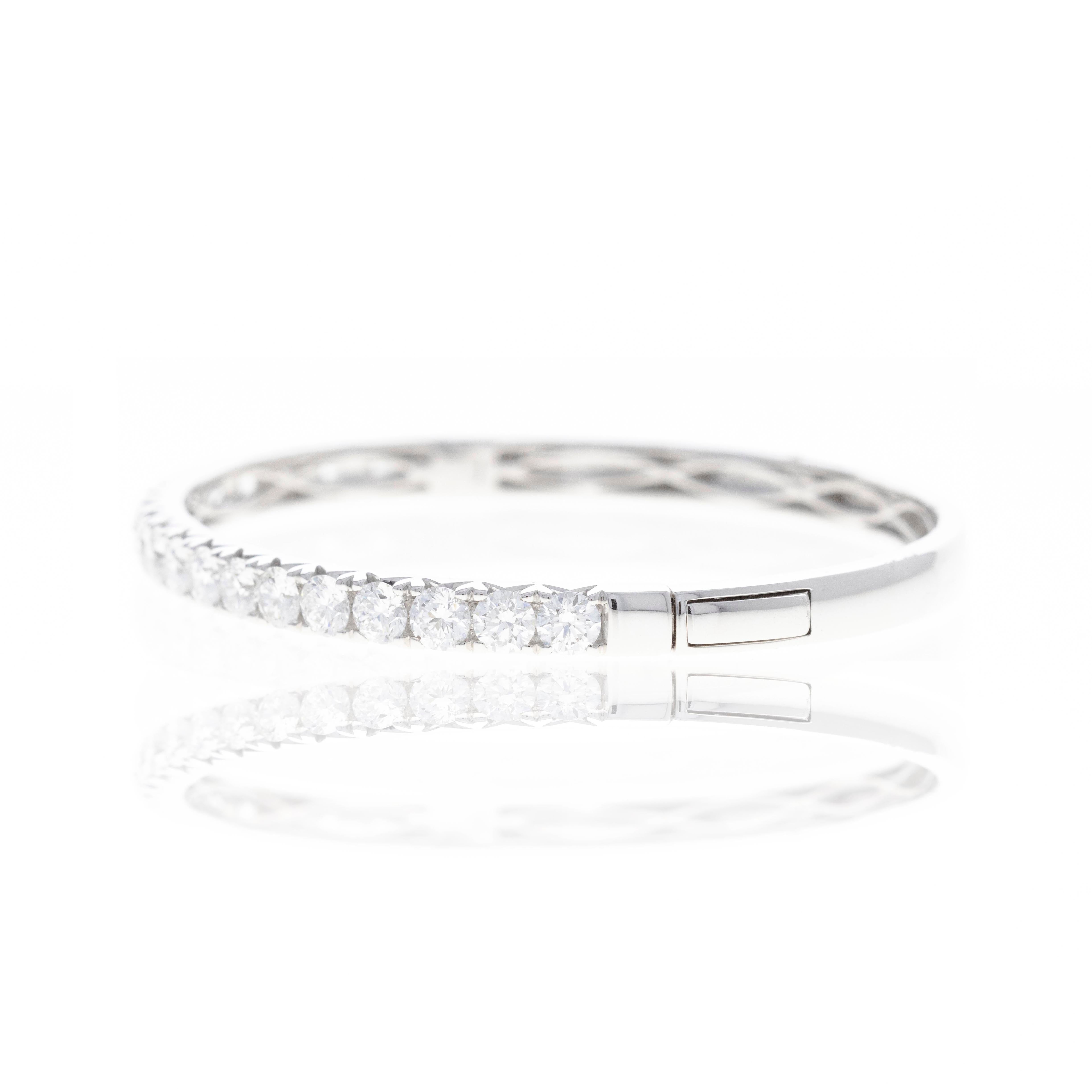 Lab Grown 5.15 Carat Round Diamond Bangle - Replica Handbags