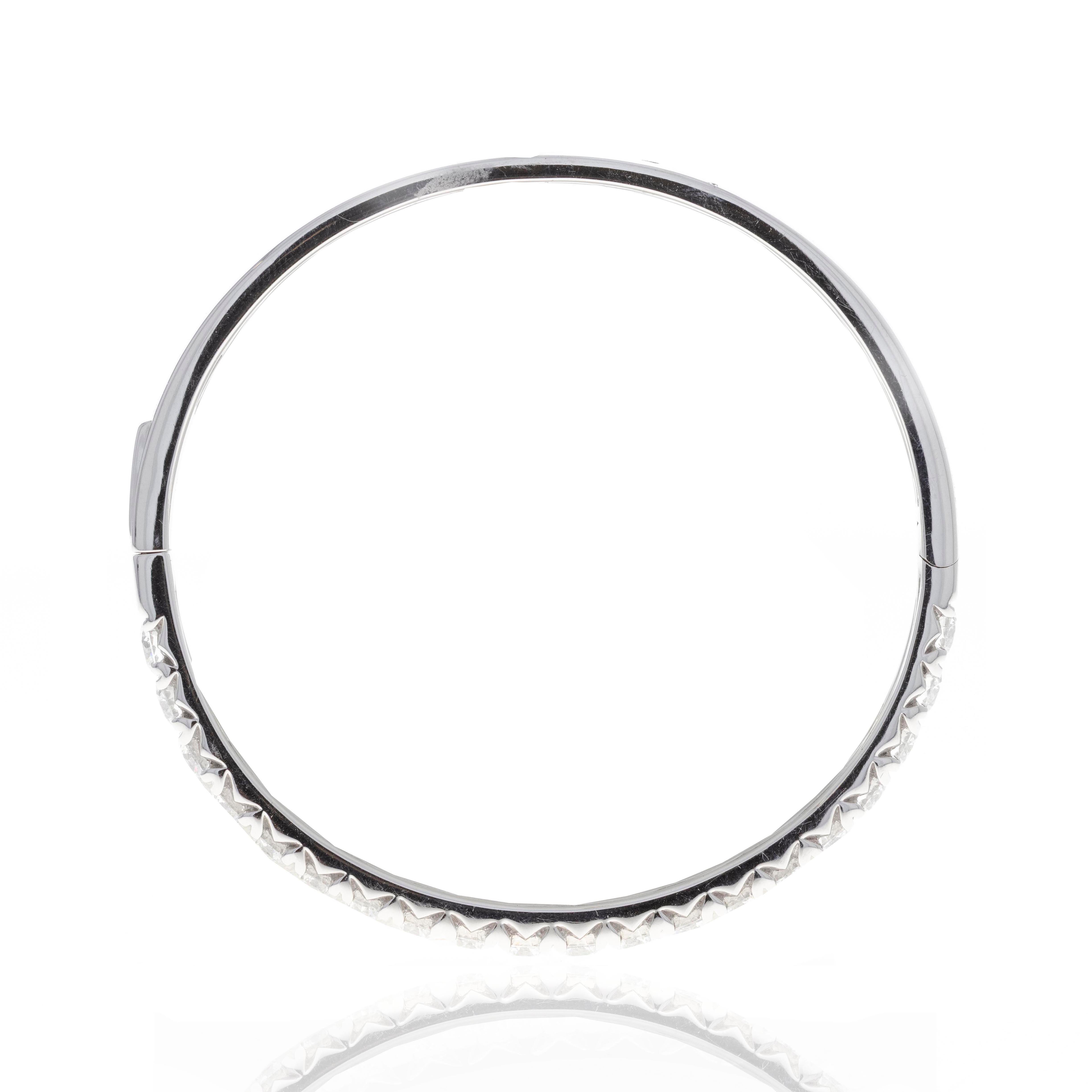 Lab Grown 5.15 Carat Round Diamond Bangle -  Replica Handbags 