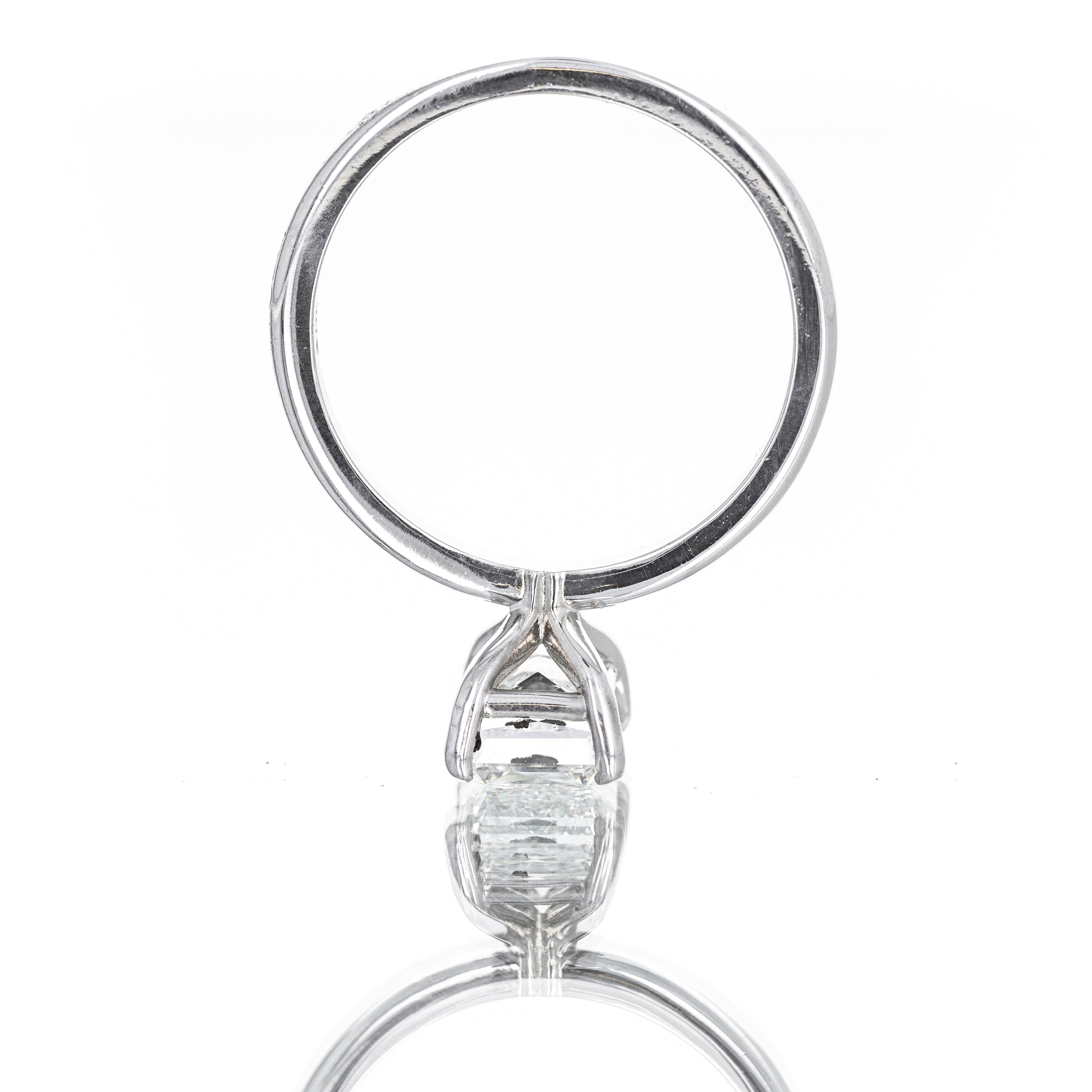 Lab Grown 2.02 Carat Crisscut Radiant Diamond Solitaire Engagement Ring - Replica Handbags