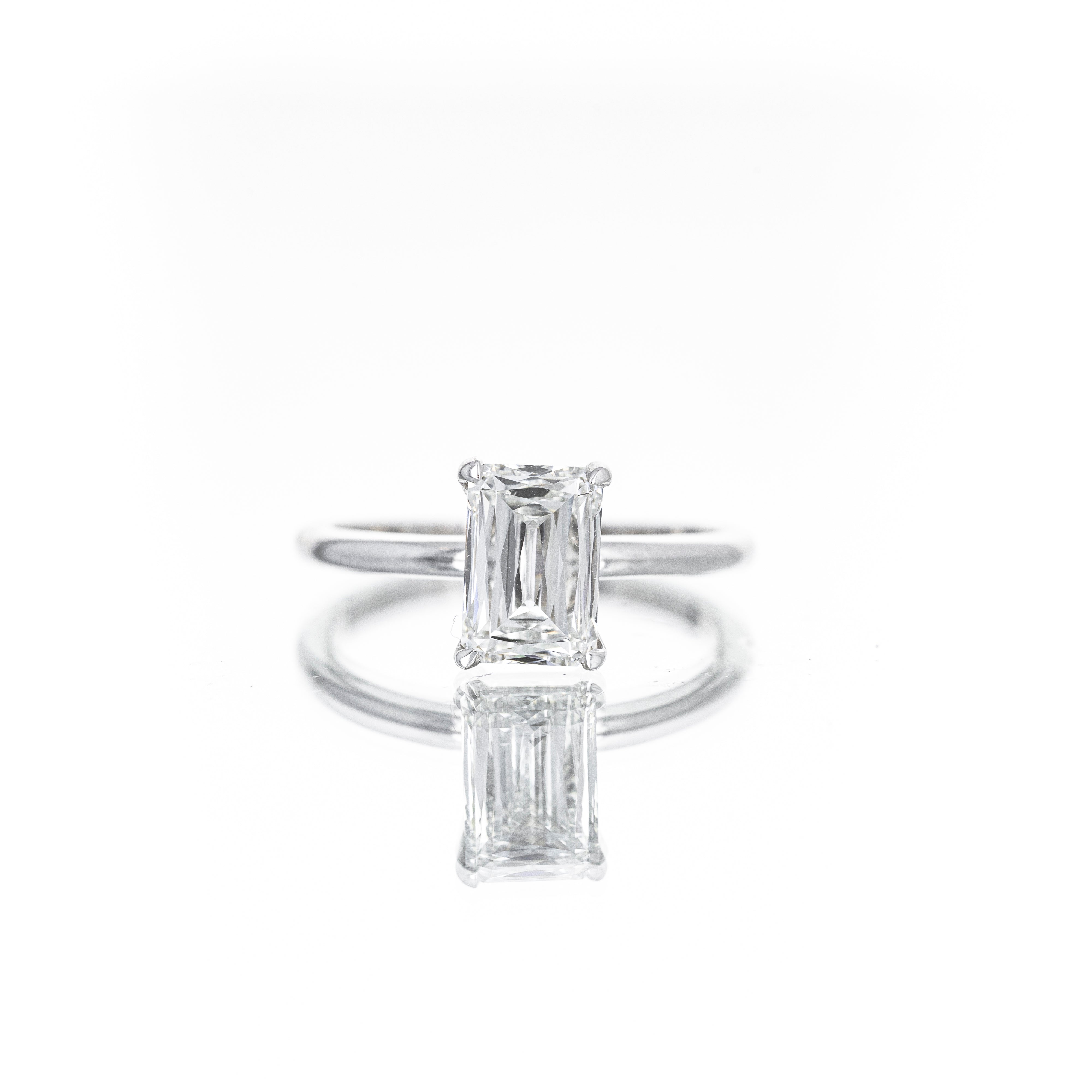 Lab Grown 2.02 Carat Crisscut Radiant Diamond Solitaire Engagement Ring - Replica Handbags