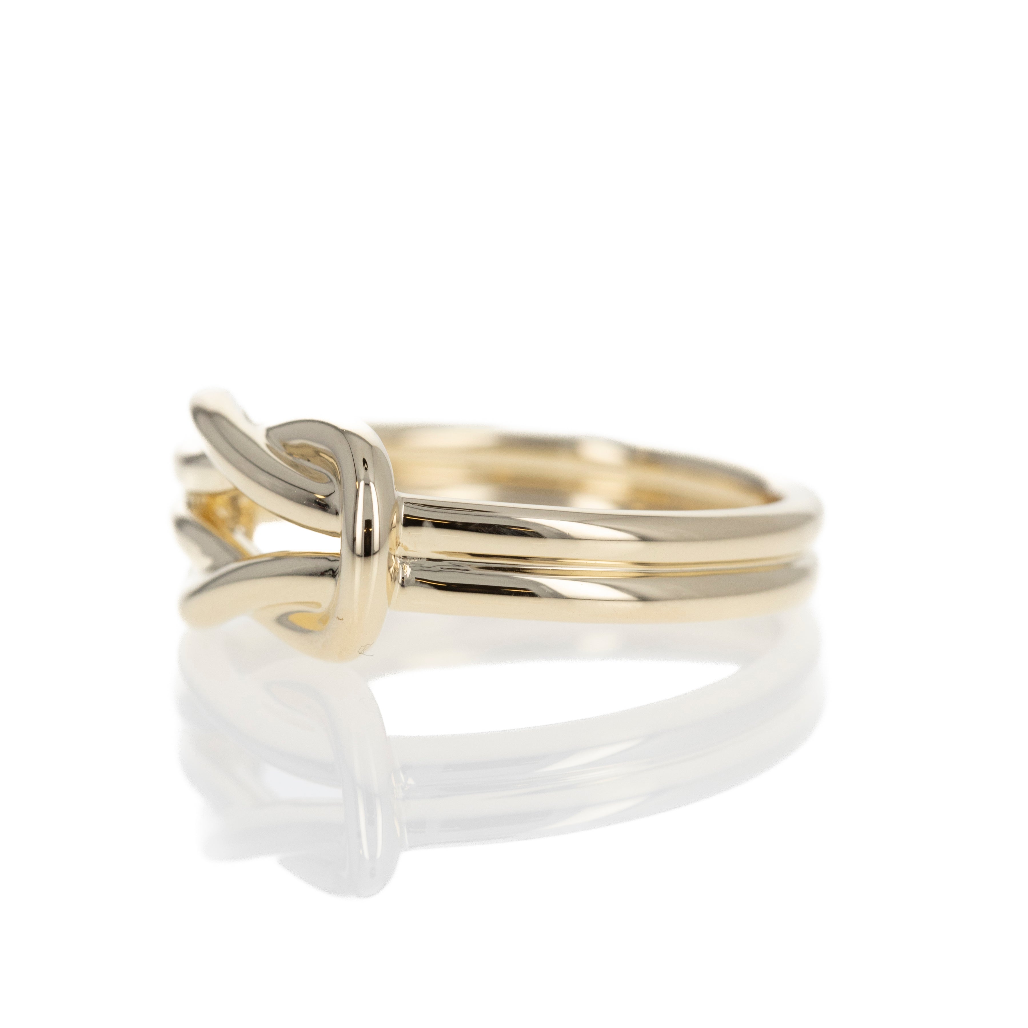 14K Yellow Gold Infinity Knot Ring -  Replica Handbags 