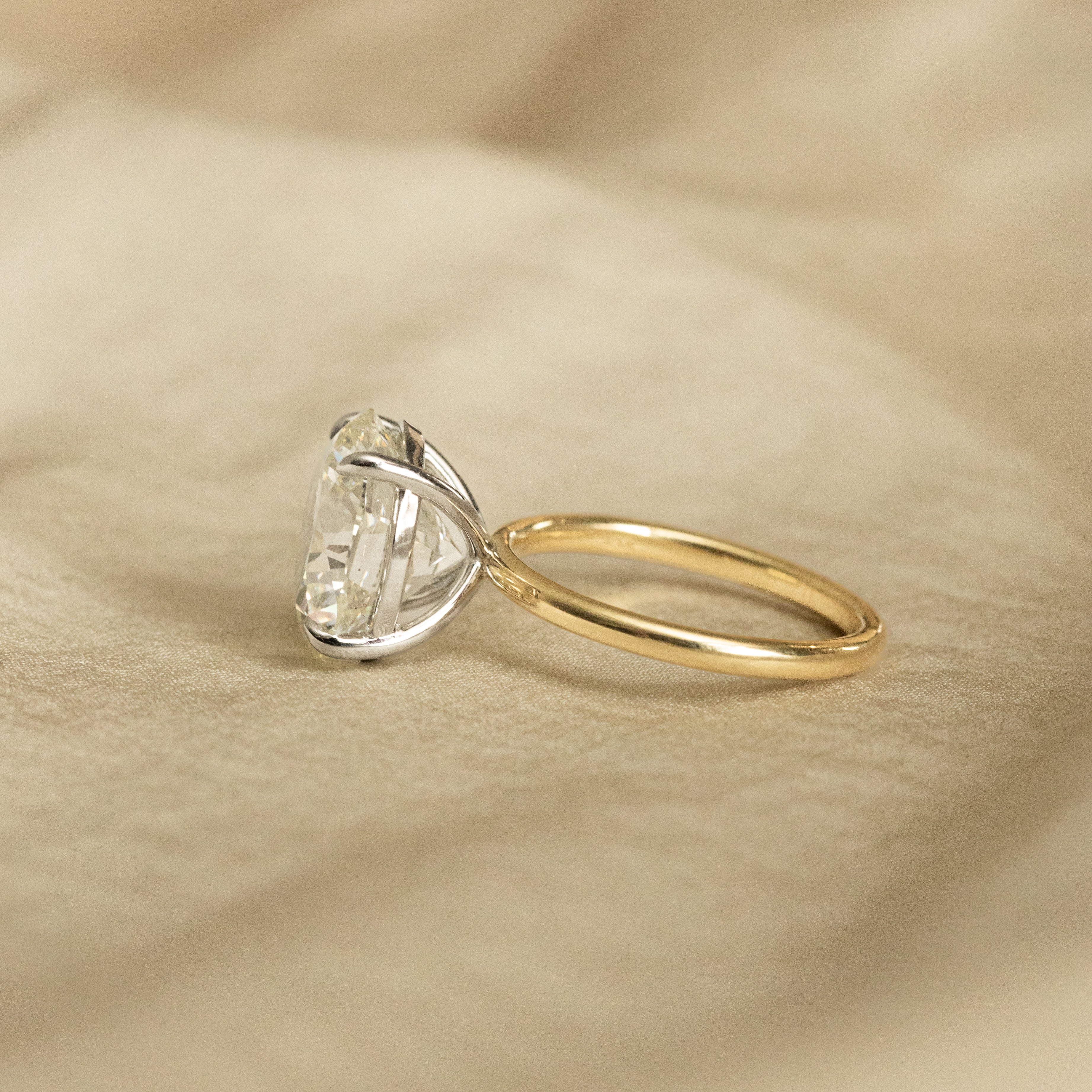 7.57 Carat Round Brilliant Diamond Solitaire Engagement Ring - Replica Handbags