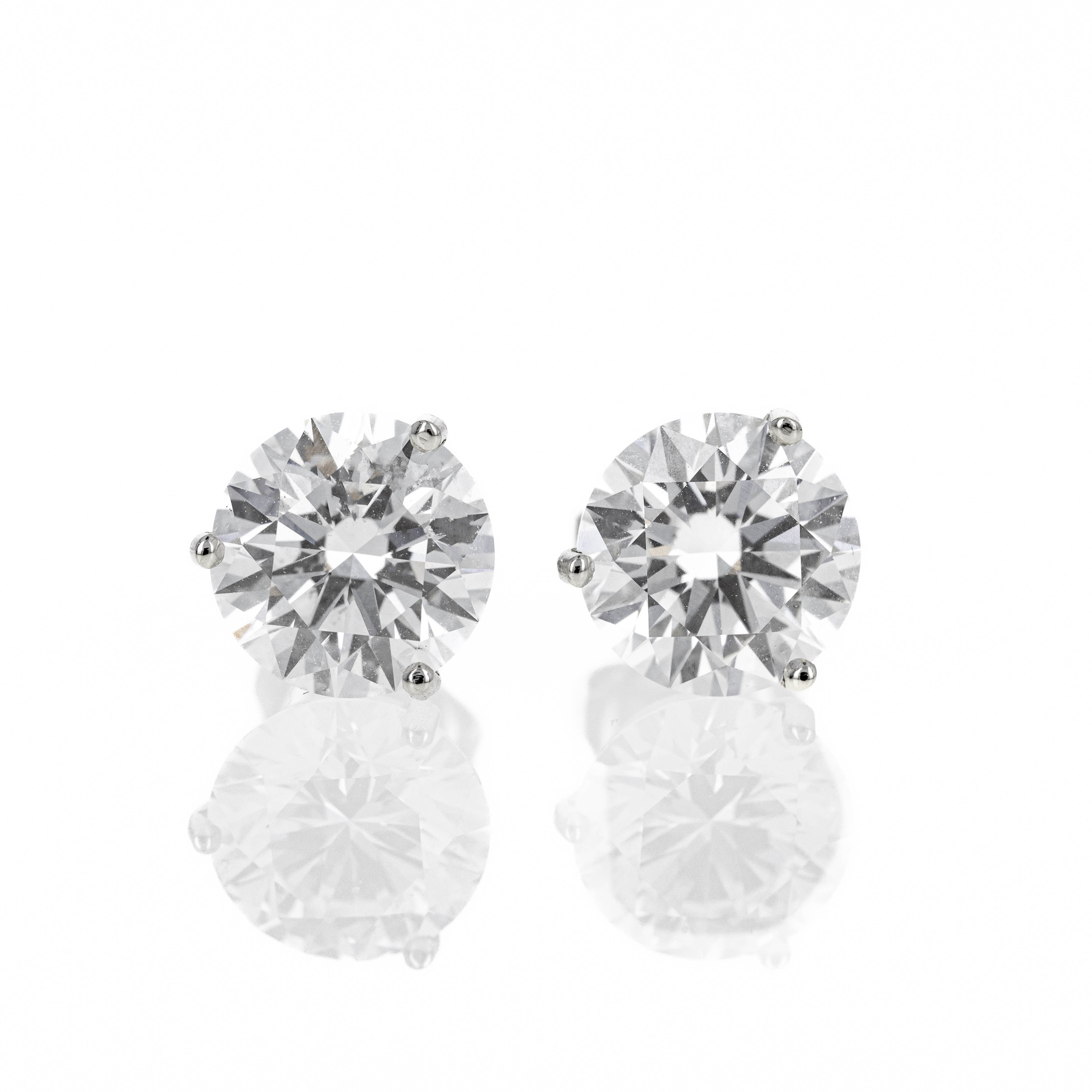 Lab Grown Diamond Round Stud Earrings -  Replica Handbags 