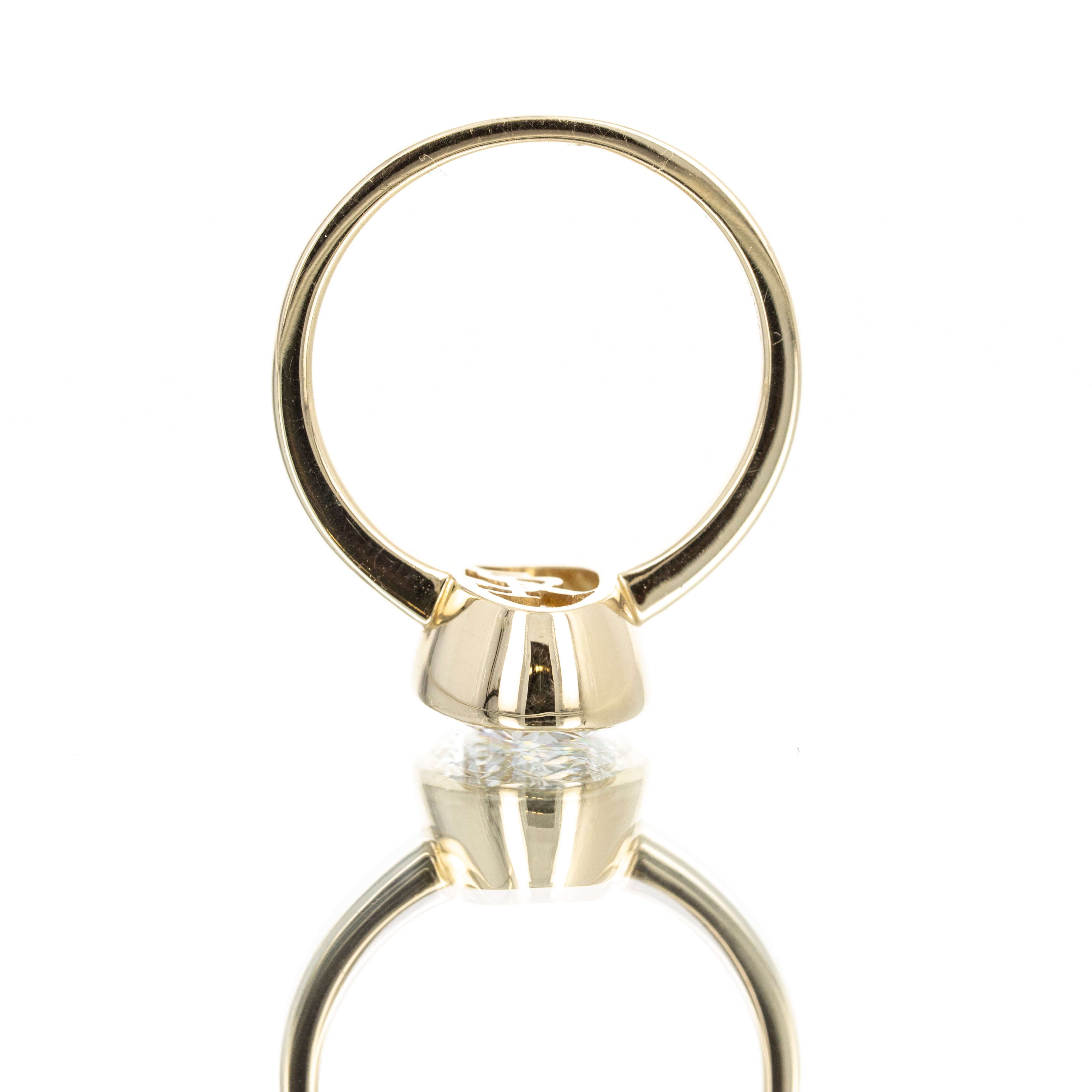 Lab Grown 3 Carat Oval Diamond Solitaire Bezel Engagement Ring -  Replica Handbags 