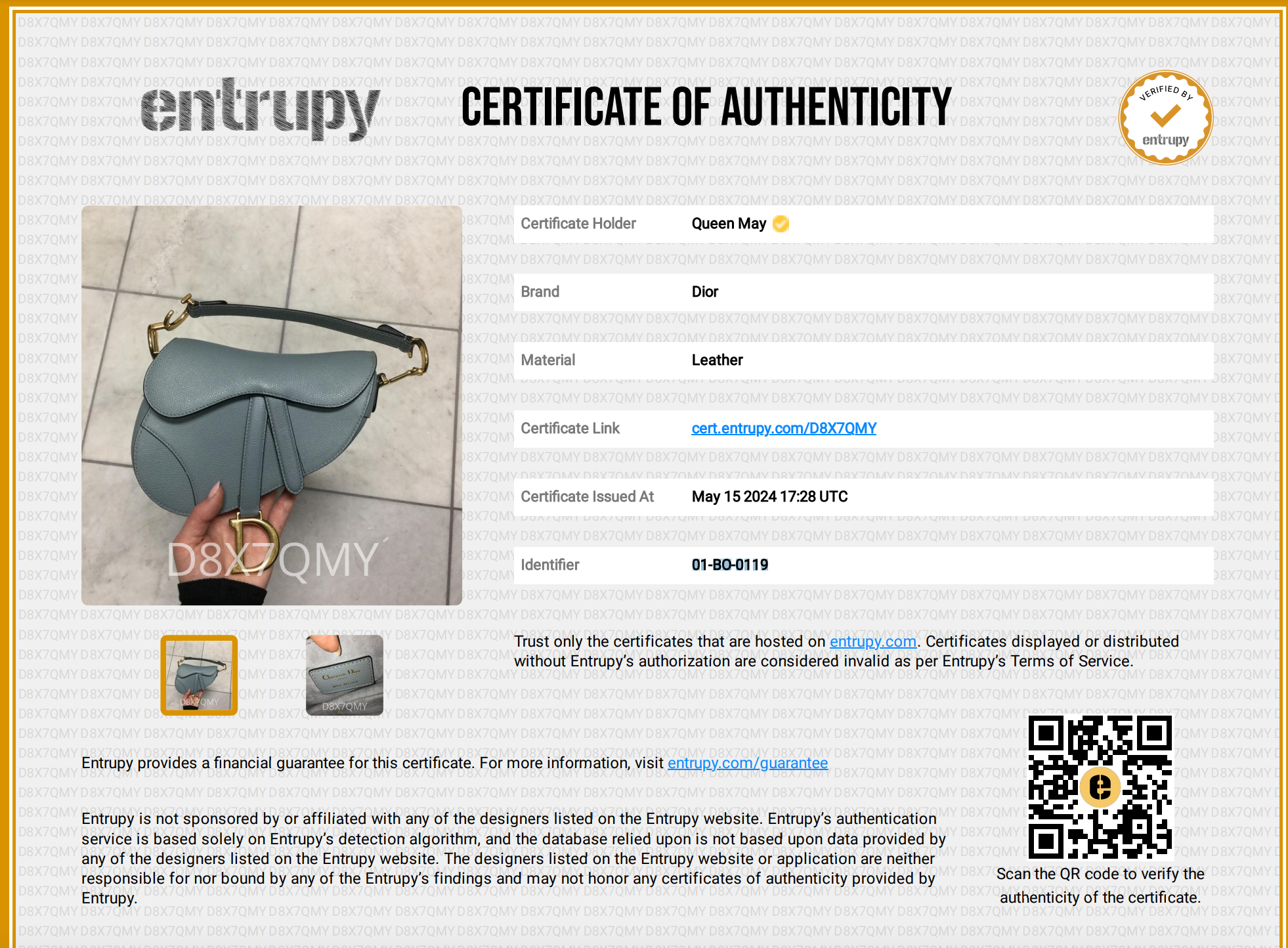 Christian Dior Leather Mini Saddle Bag -  Replica Handbags 